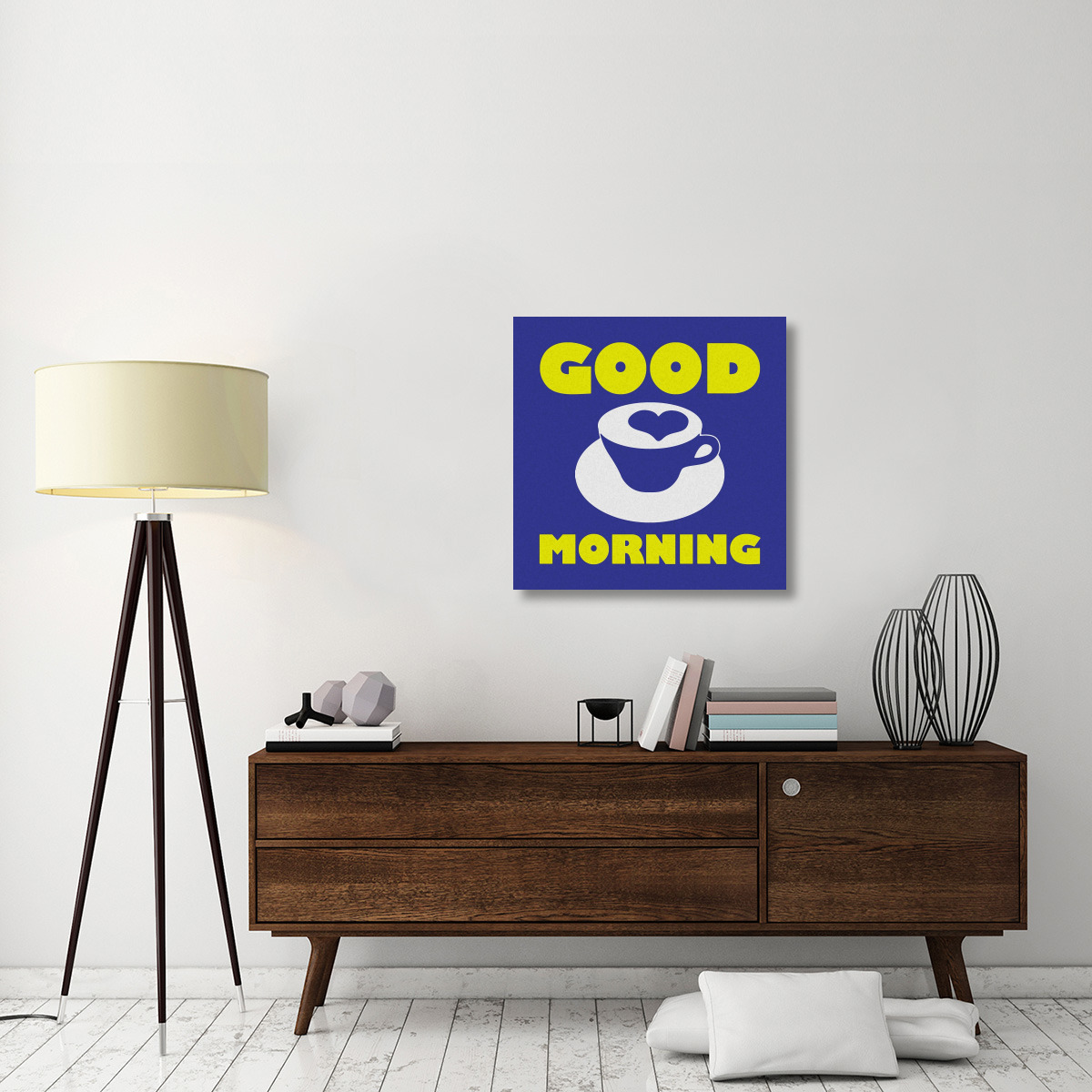 Morning Sentiments - Good Morning-Canvas Art-30&quotx30"