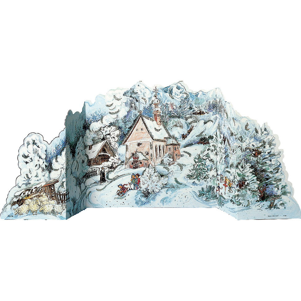 ADVENT-3-D WINTERSCENE EACH