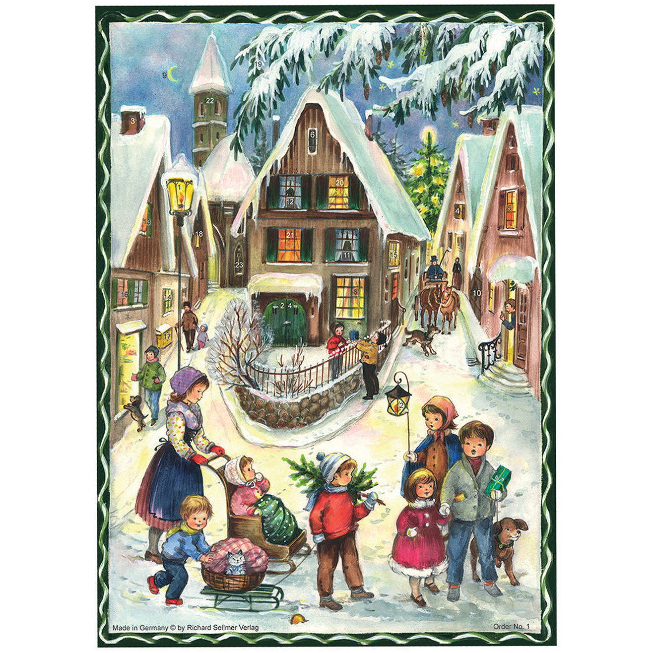 ADVENT-VILLAGE SCENE EACH