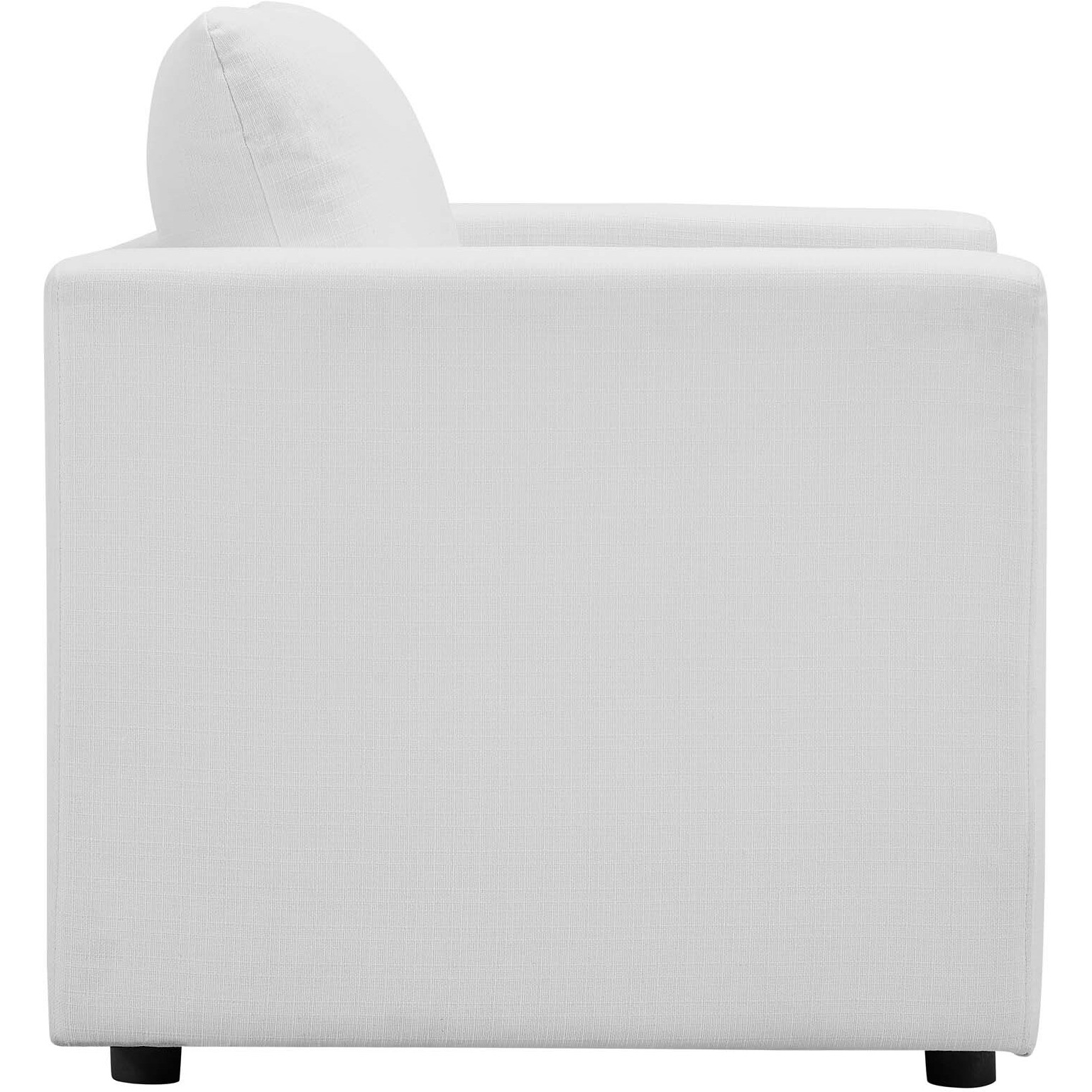 Activate Upholstered Fabric Armchair - White