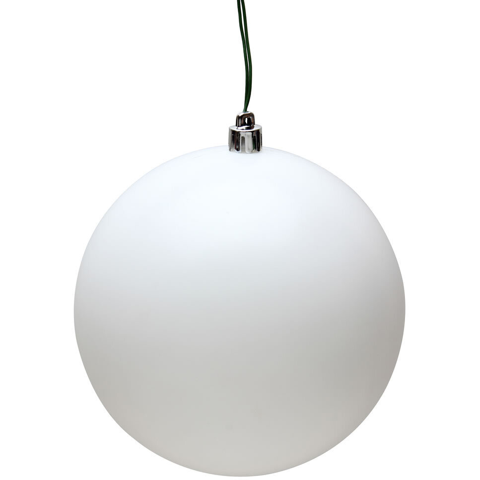 Vickerman 6" White Matte Ball UV 4/Bag - N591511DMV