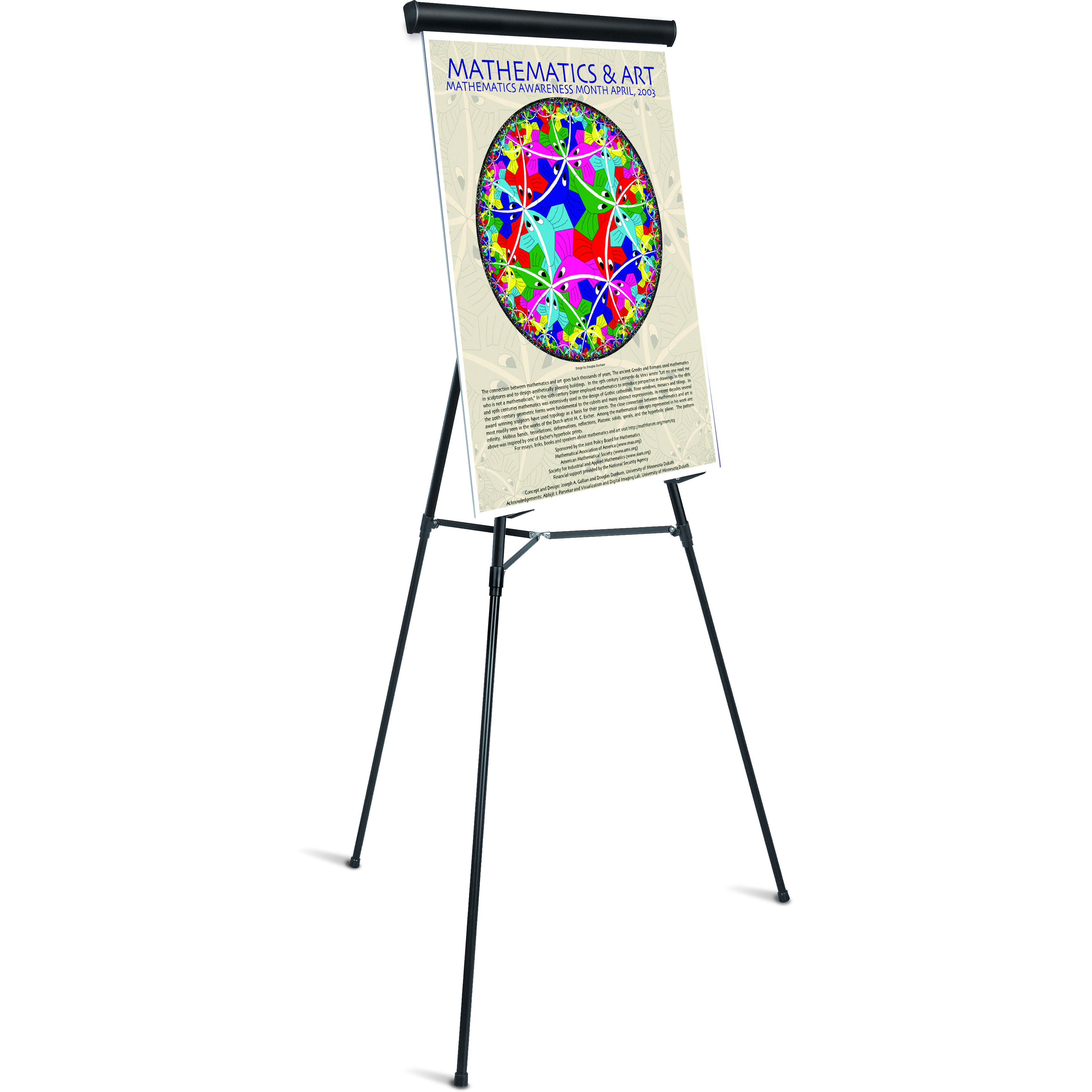 3-Leg Heavy-Duty Telescoping Display Easel, Black