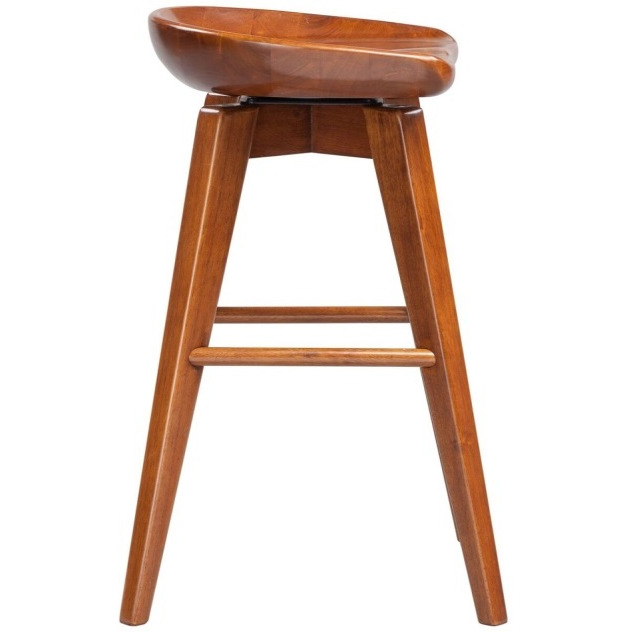 24" Bali Swivel Counter Stool, Walnut