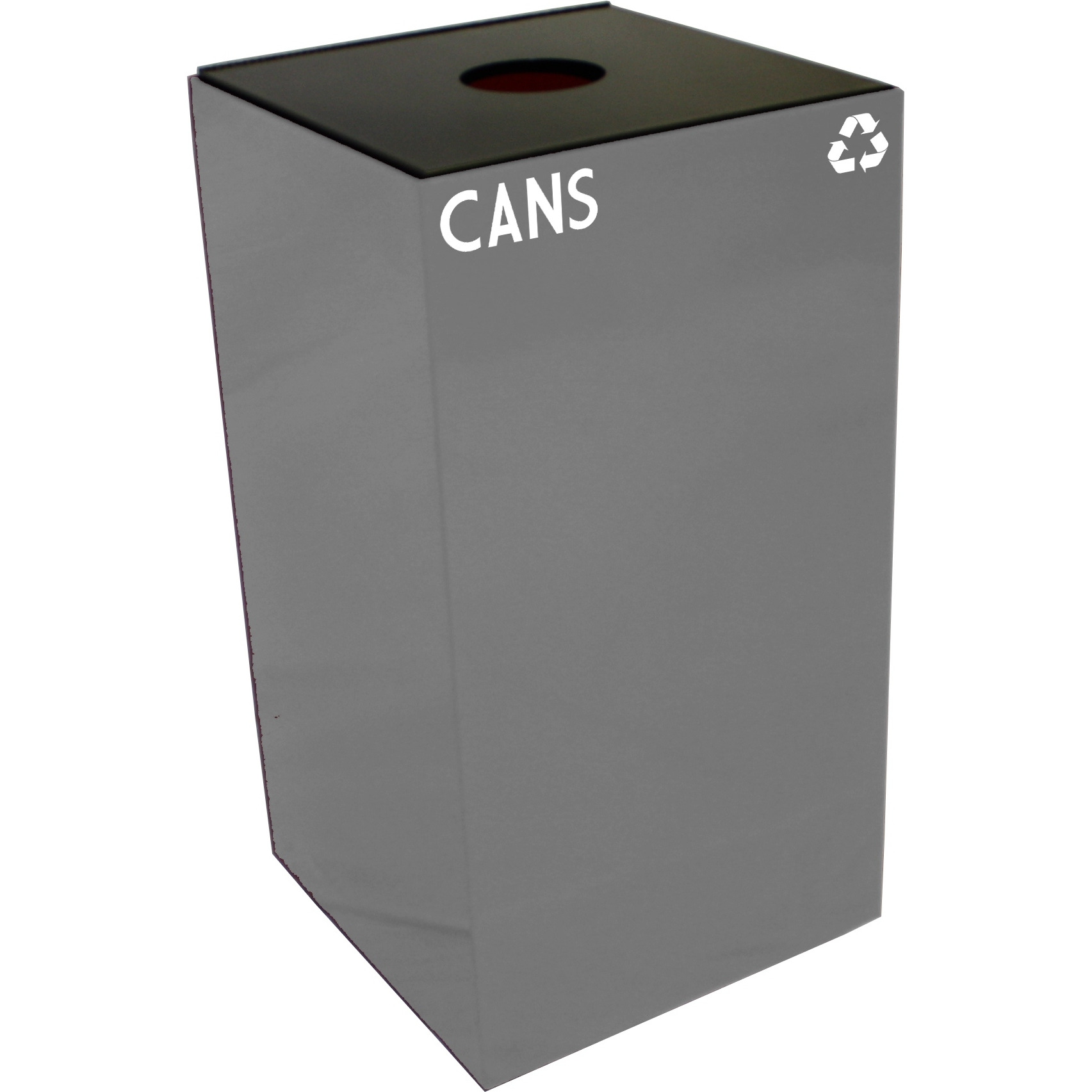 28GC01-SL-VV Ergode Recycling Containers - Compact, Space Efficient, Customizable Sizes, Colors, and Lid Options, Durable Steel Construction