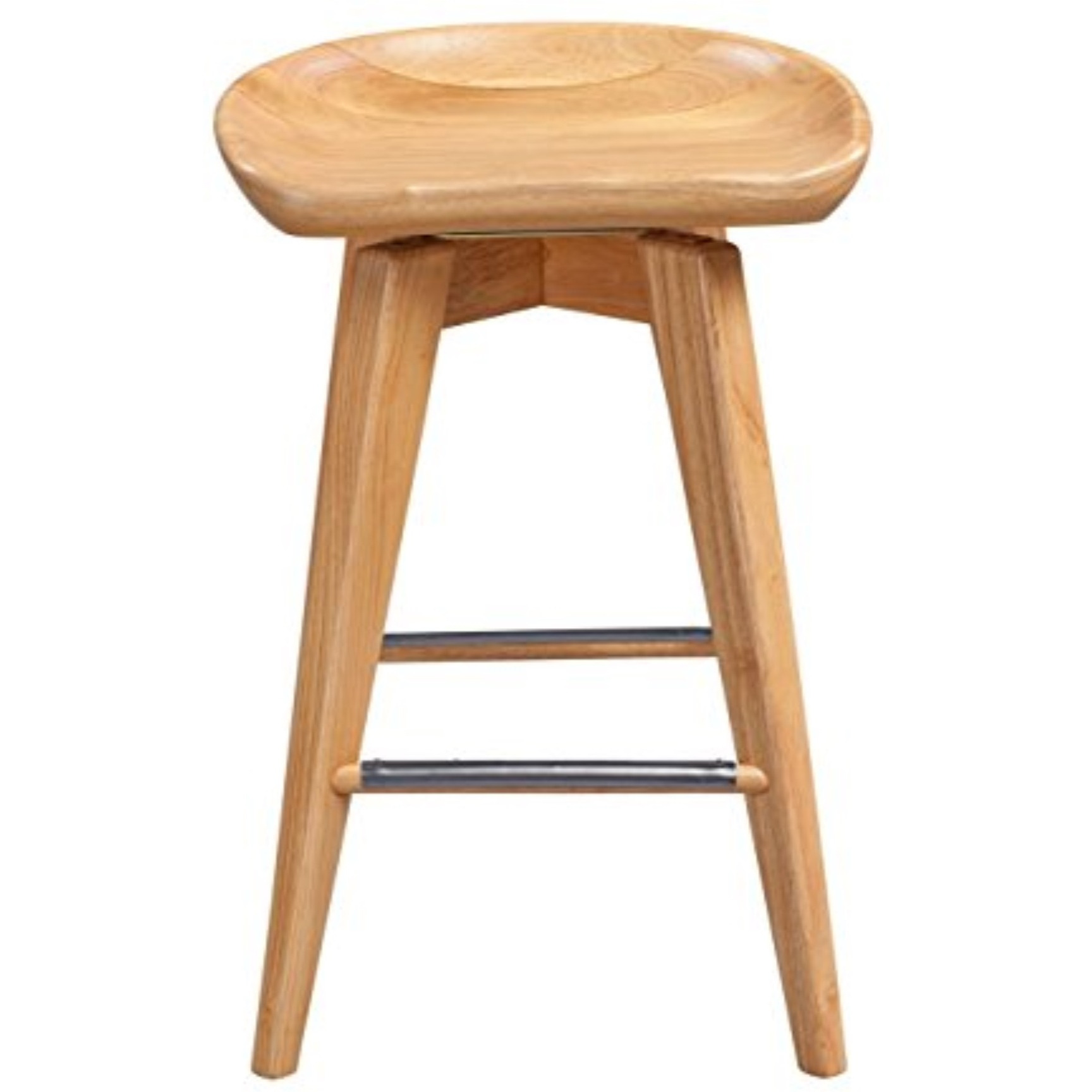 29" Bali Swivel Bar Stool, Natural