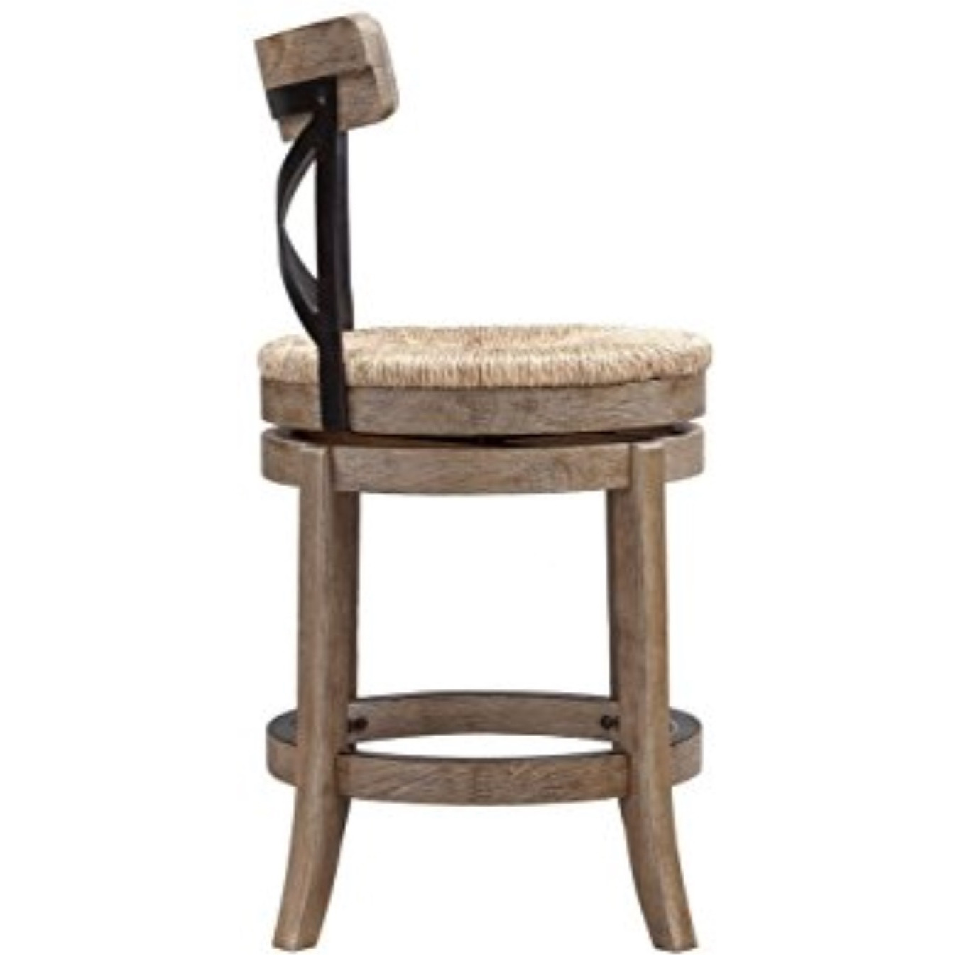 24" Myrtle Swivel Counter Stool [Wheat Wire-Brush]