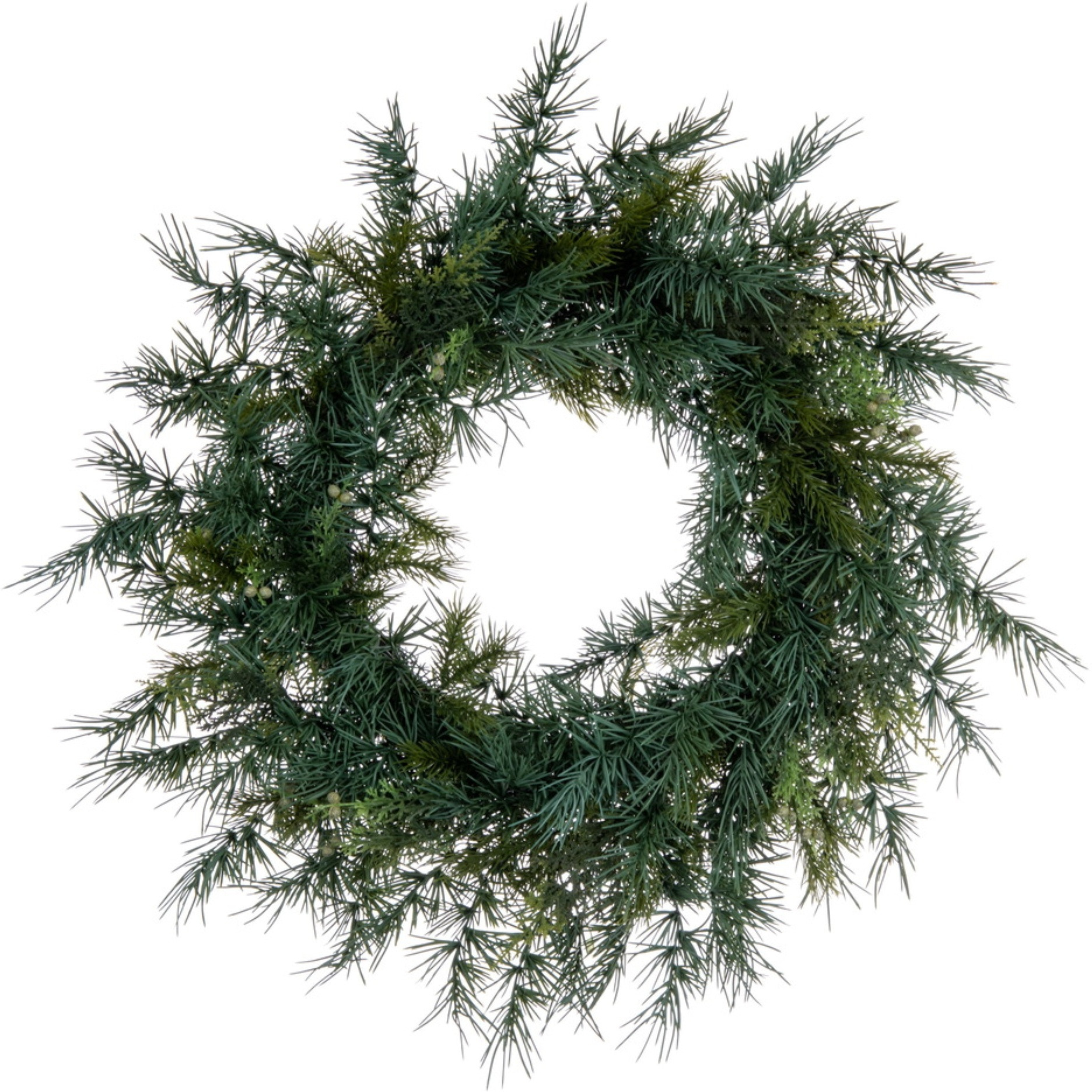 24" Mixed Fern Cedar Wreath