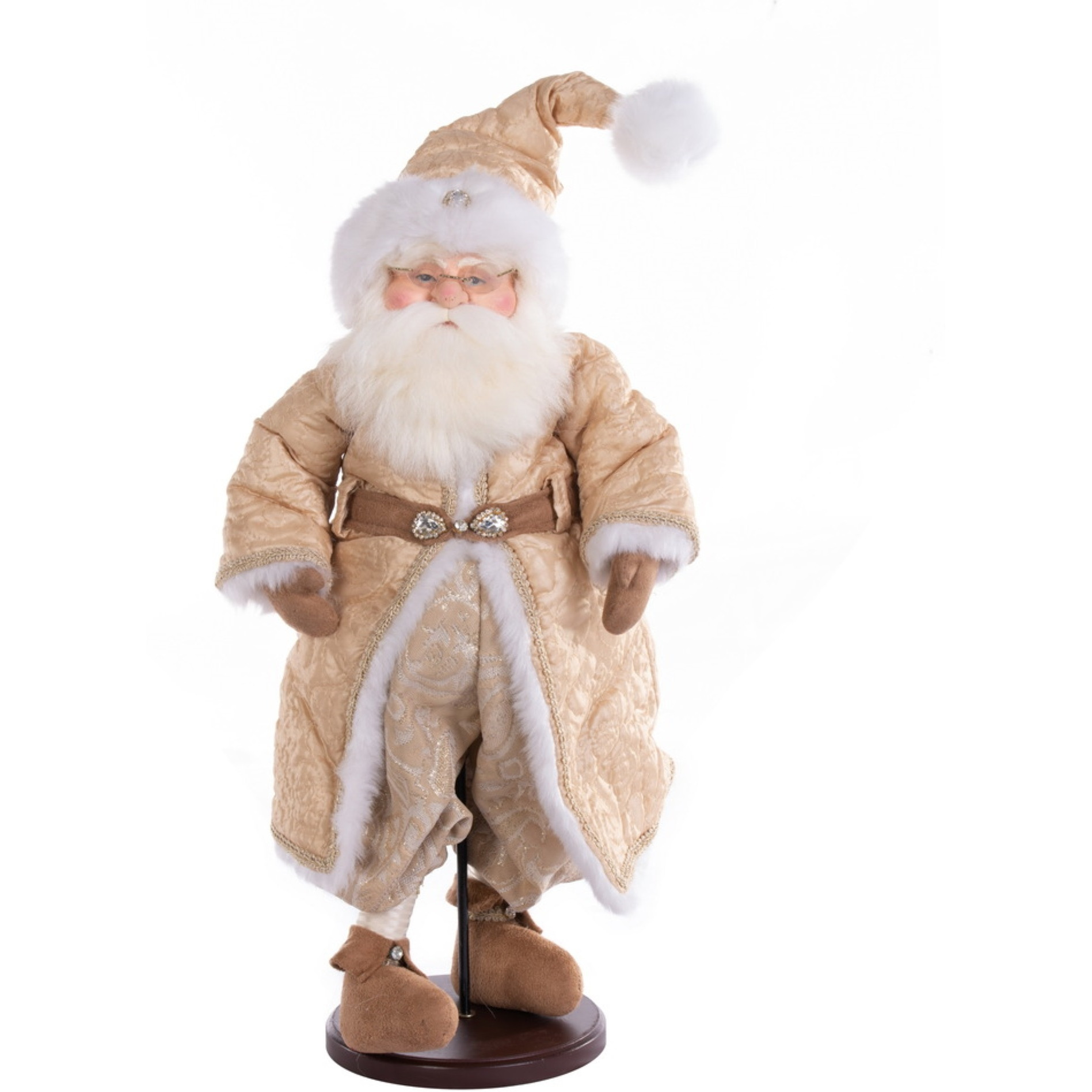 19" Rejoice Santa Doll with Stand