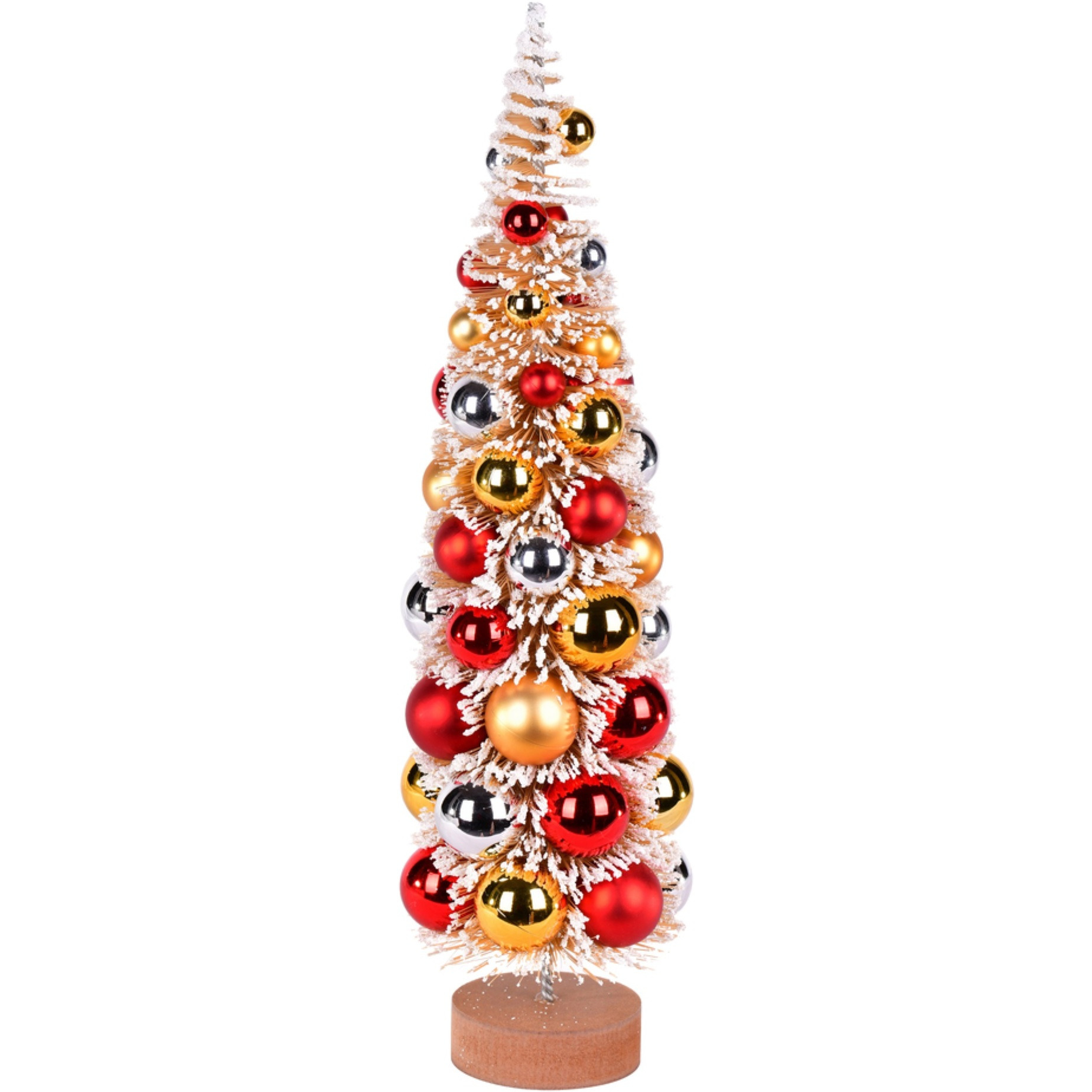 18" Frst Gold Tree Red-Gold-Silver Balls