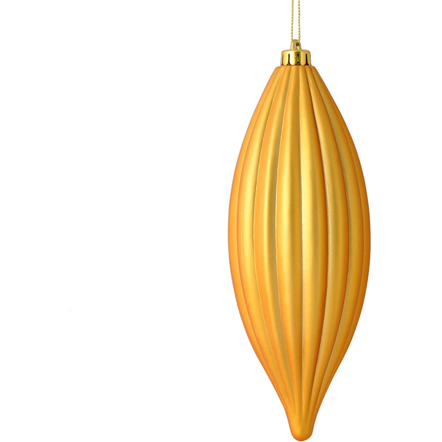 8" Honey Gold Matte Line Finial 4/Bag