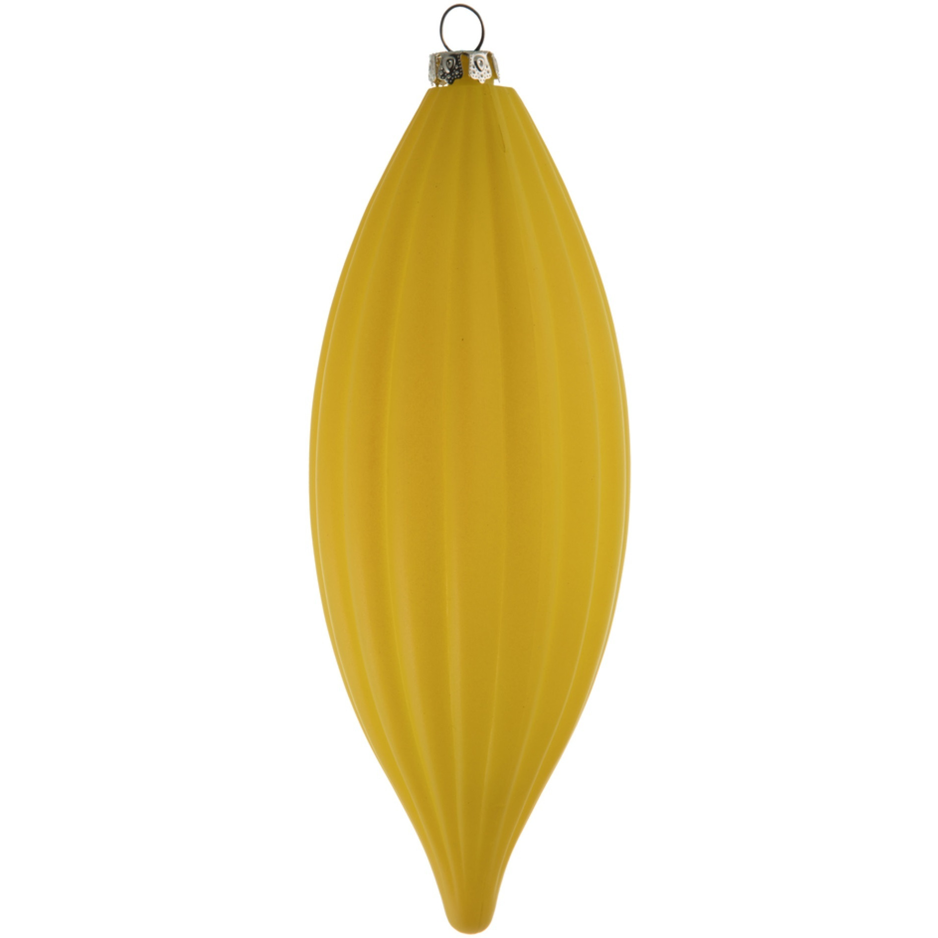 8" Yellow Matte Line Finial 4/Bag