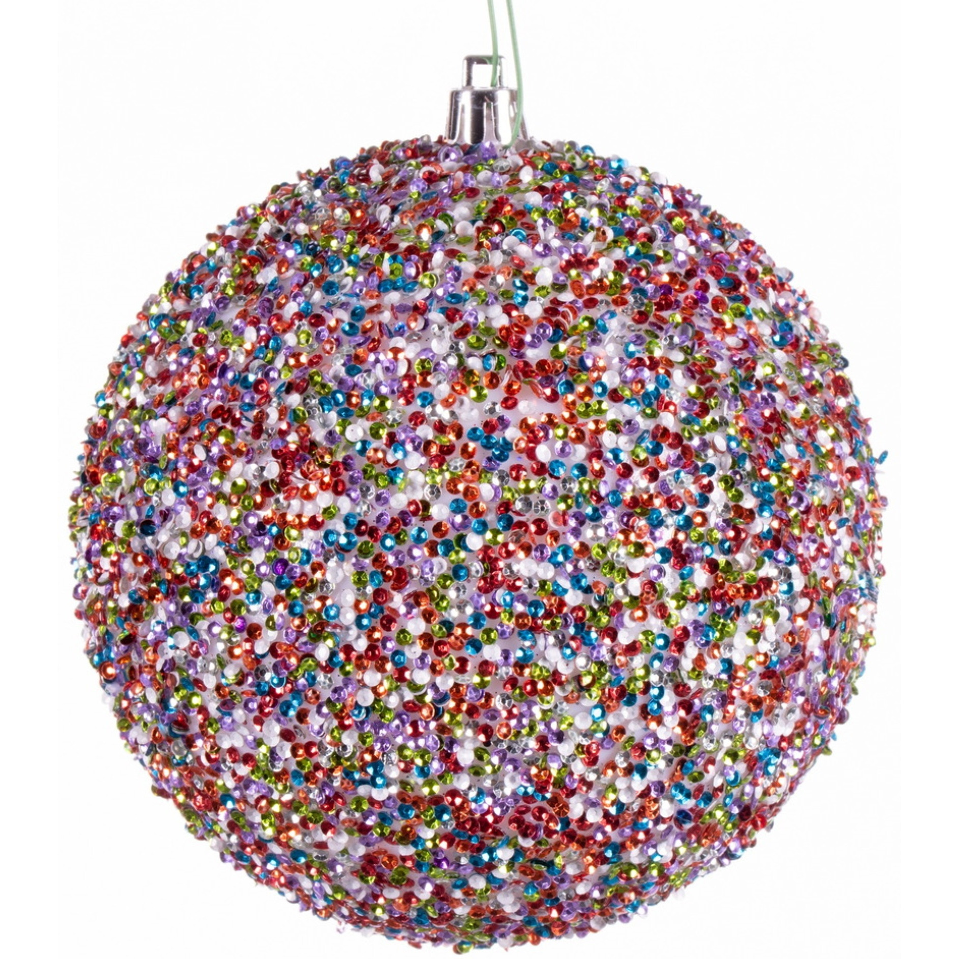 4.75" MultiColor Beaded Ball Drill 6Bg