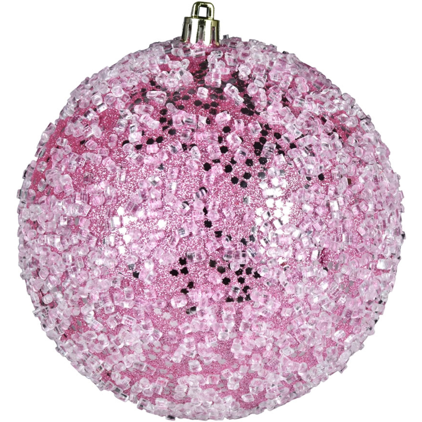 6" Pink Glitter Hail Ball 4/Bag