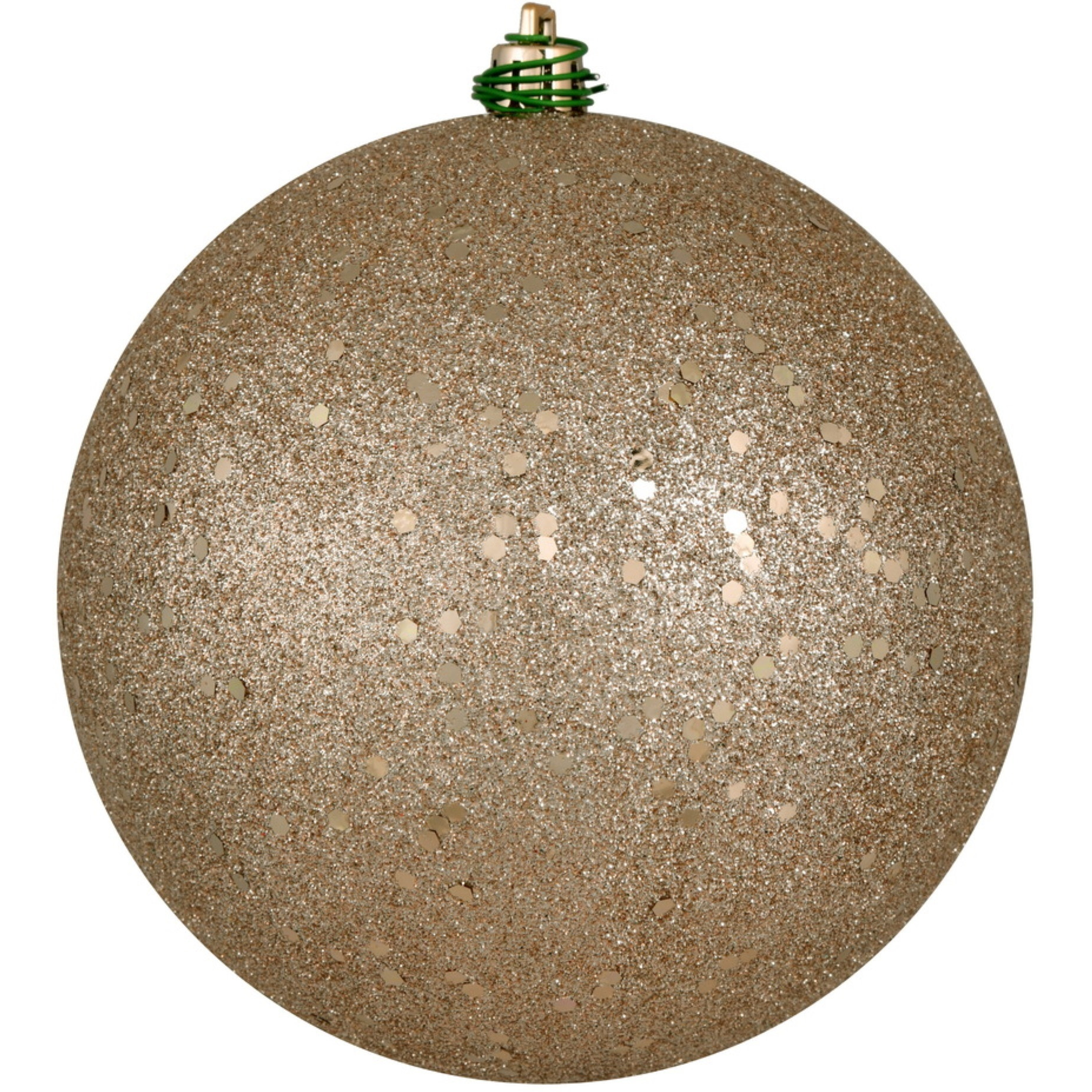 12" Oat Sequin Ball Drilled