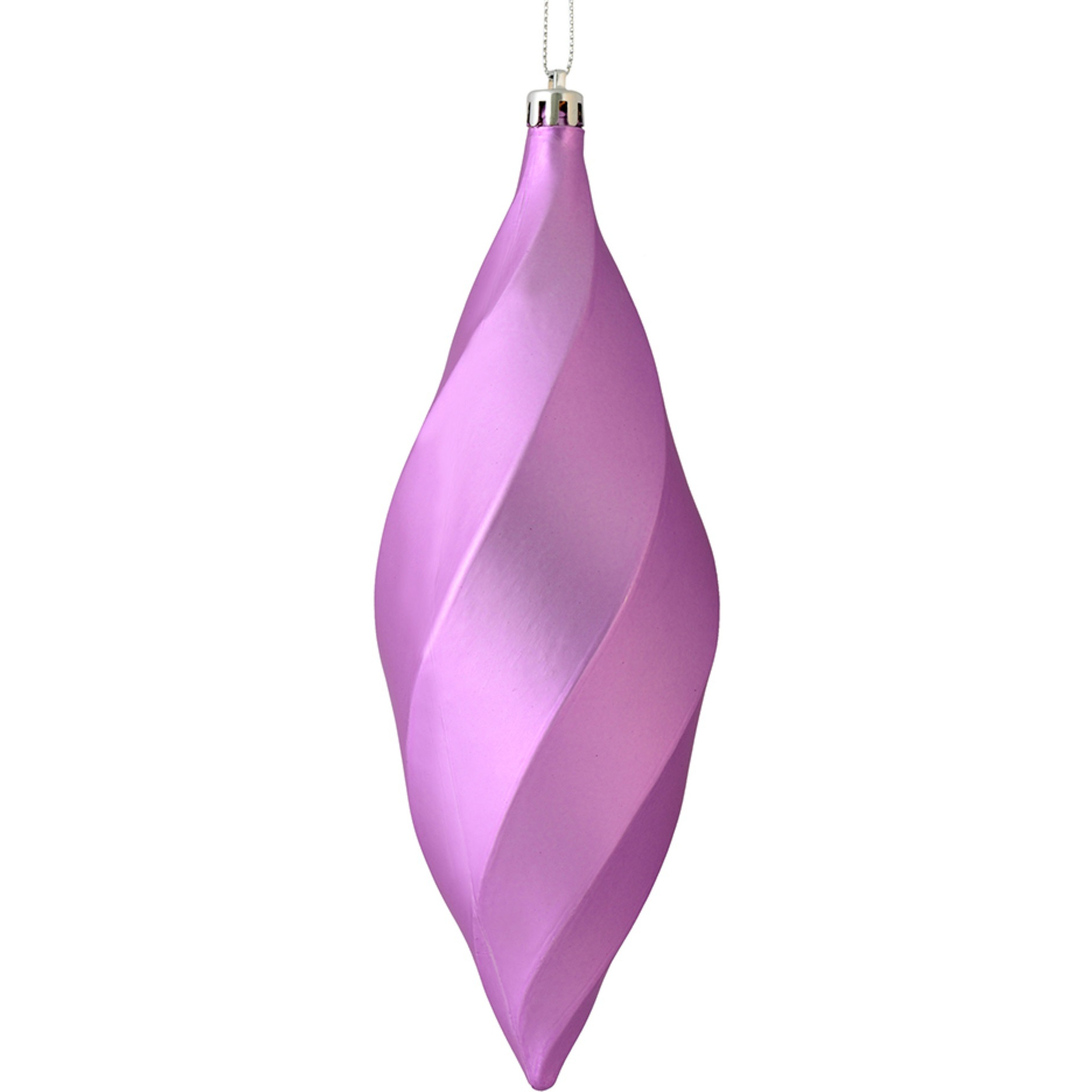 8" Orchid Matte Swirl Finial 6/Bag