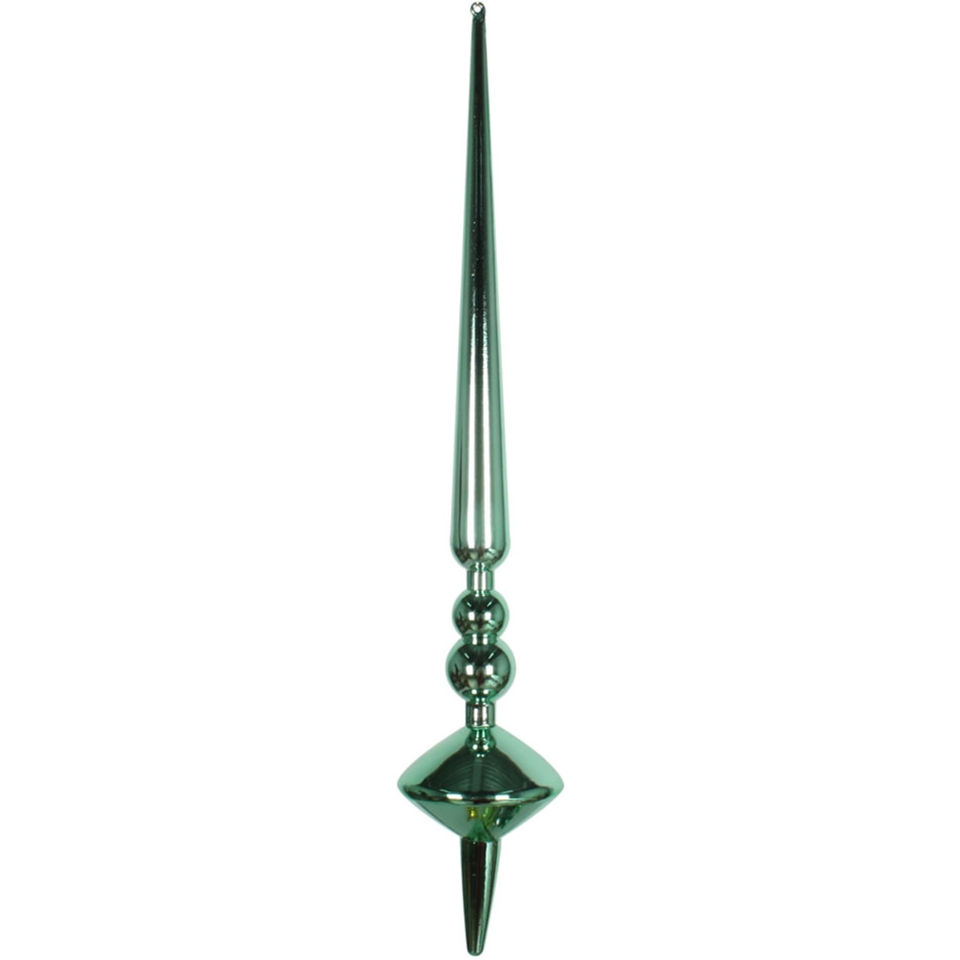 18" Seafoam Green Shiny Cupola Finial 2/