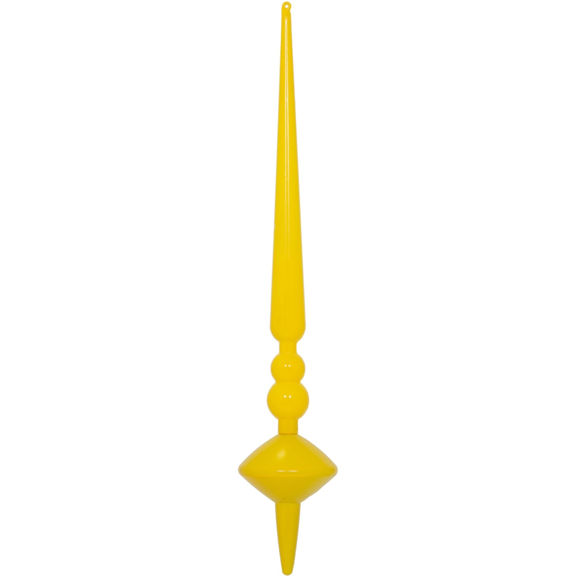 18" Yellow Shiny Cupola Finial 2/Bag