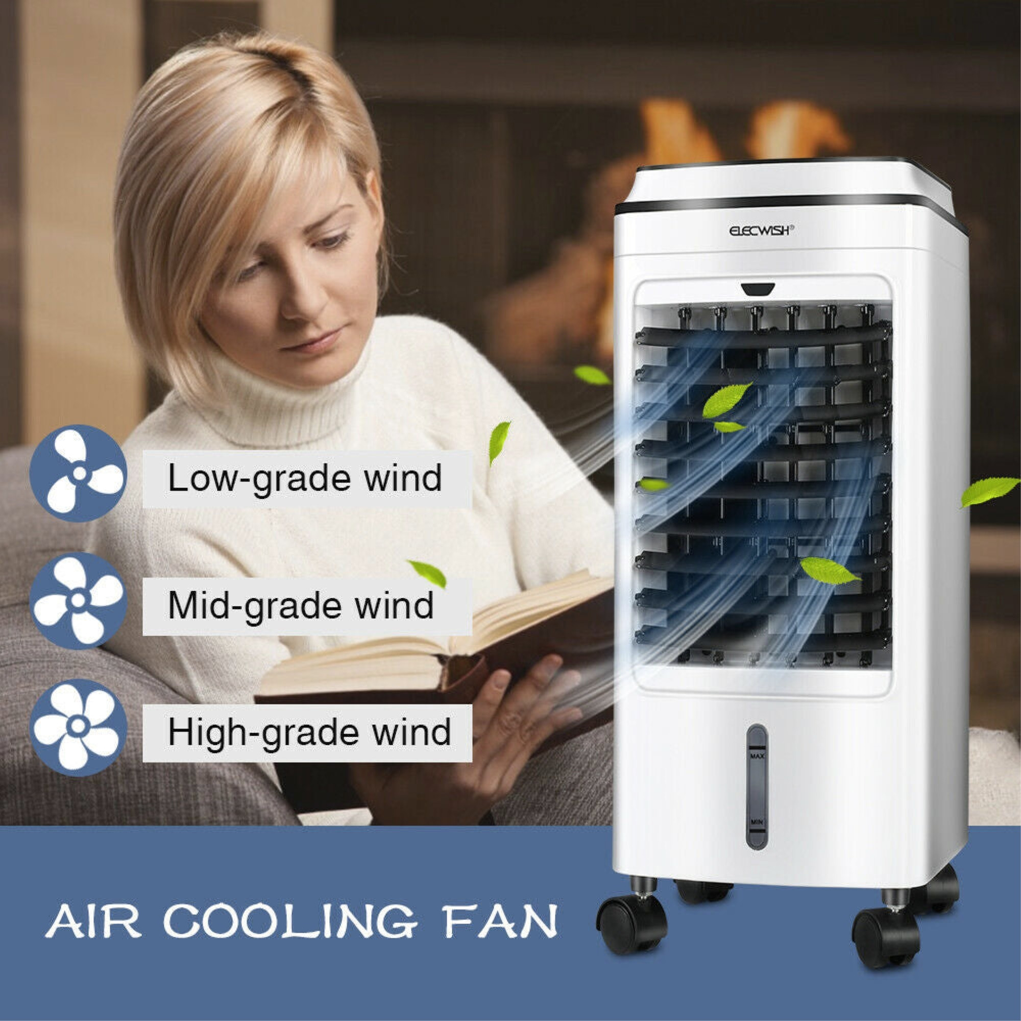 Compact Transportable Air Conditioner Cooling Fan Humidifier