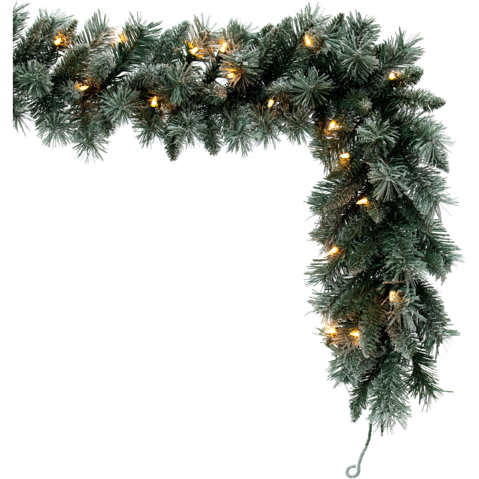 9' Frosted Mixed Pine Garland 50CL