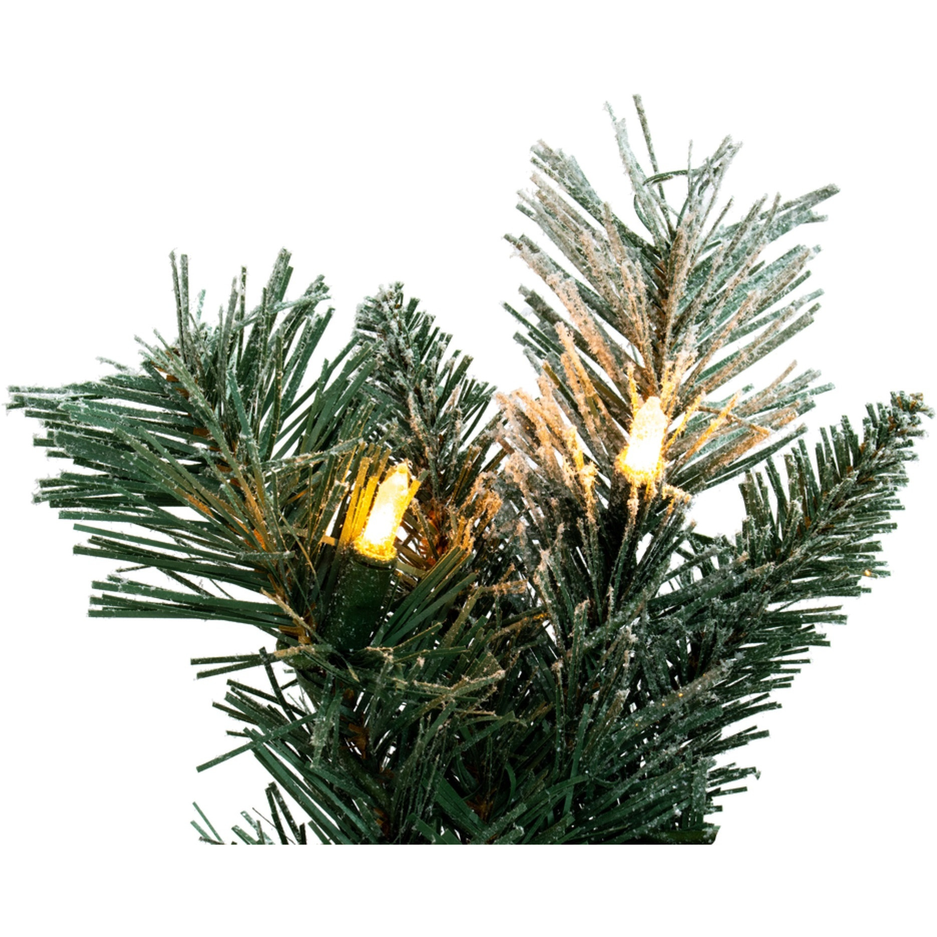 9' Frosted Mixed Pine Garland 50CL