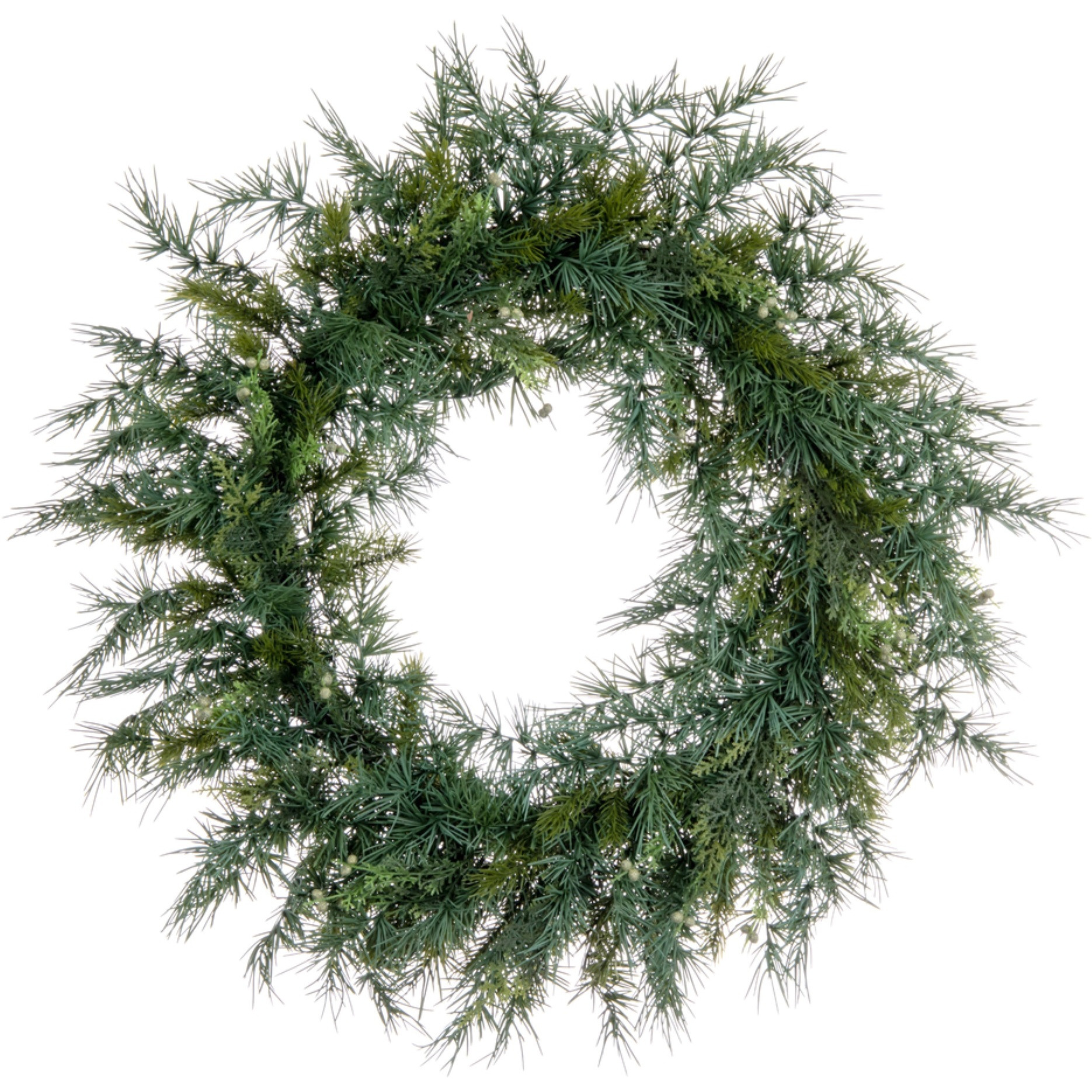 28" Mixed Fern Cedar Wreath