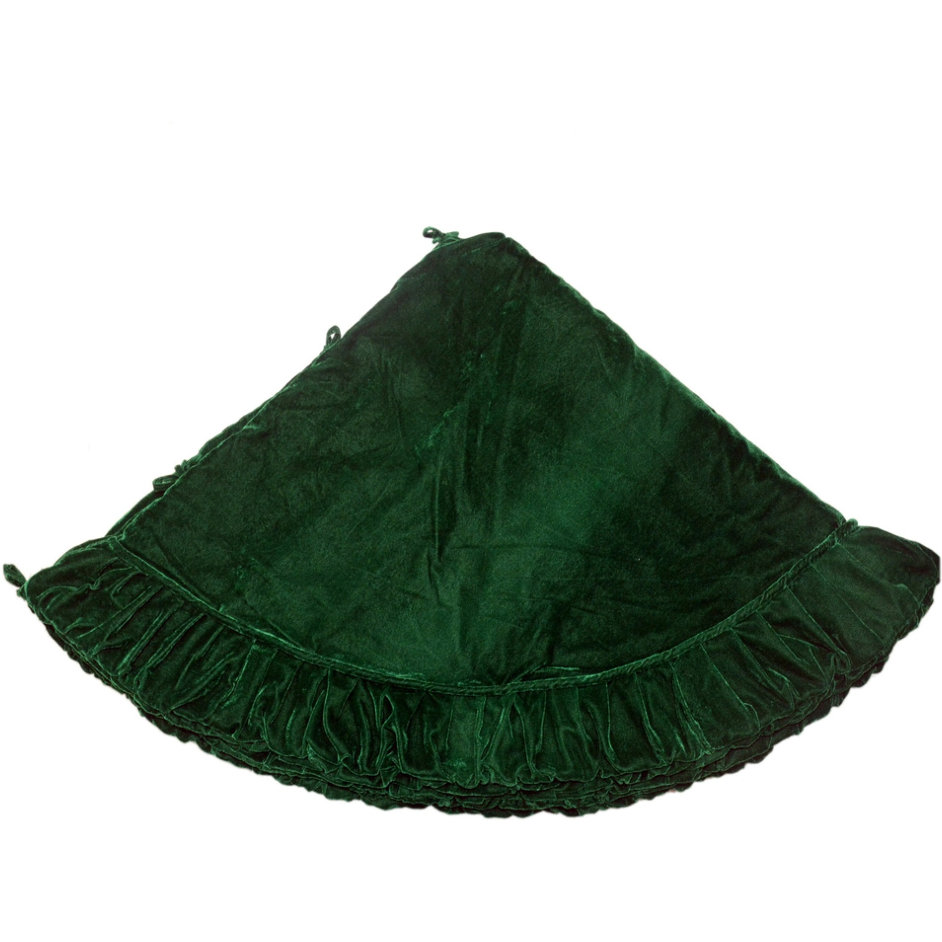 84" Plush Emerald Green Velvet Treeskirt