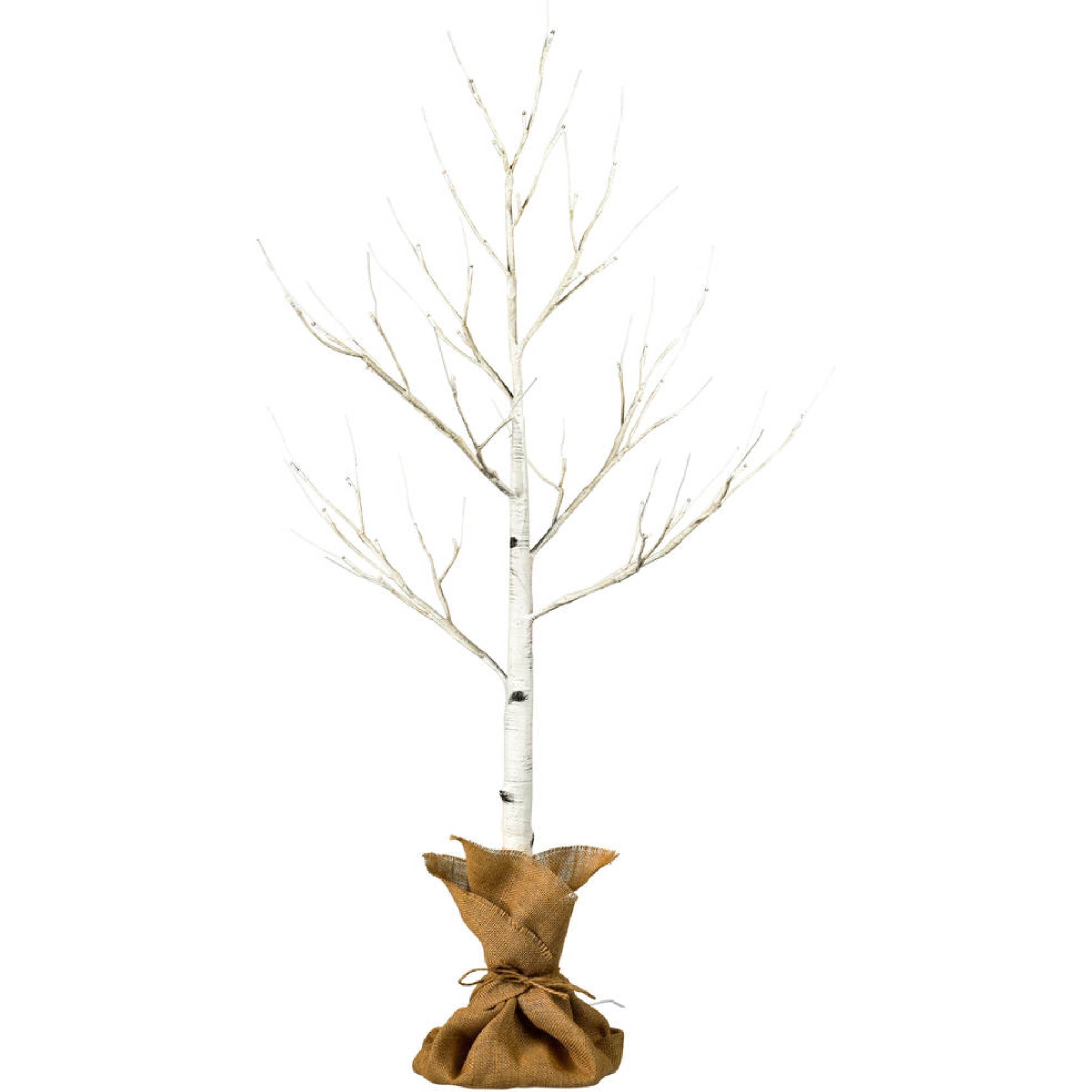 4' White Birch Twig Tree LED 48WW