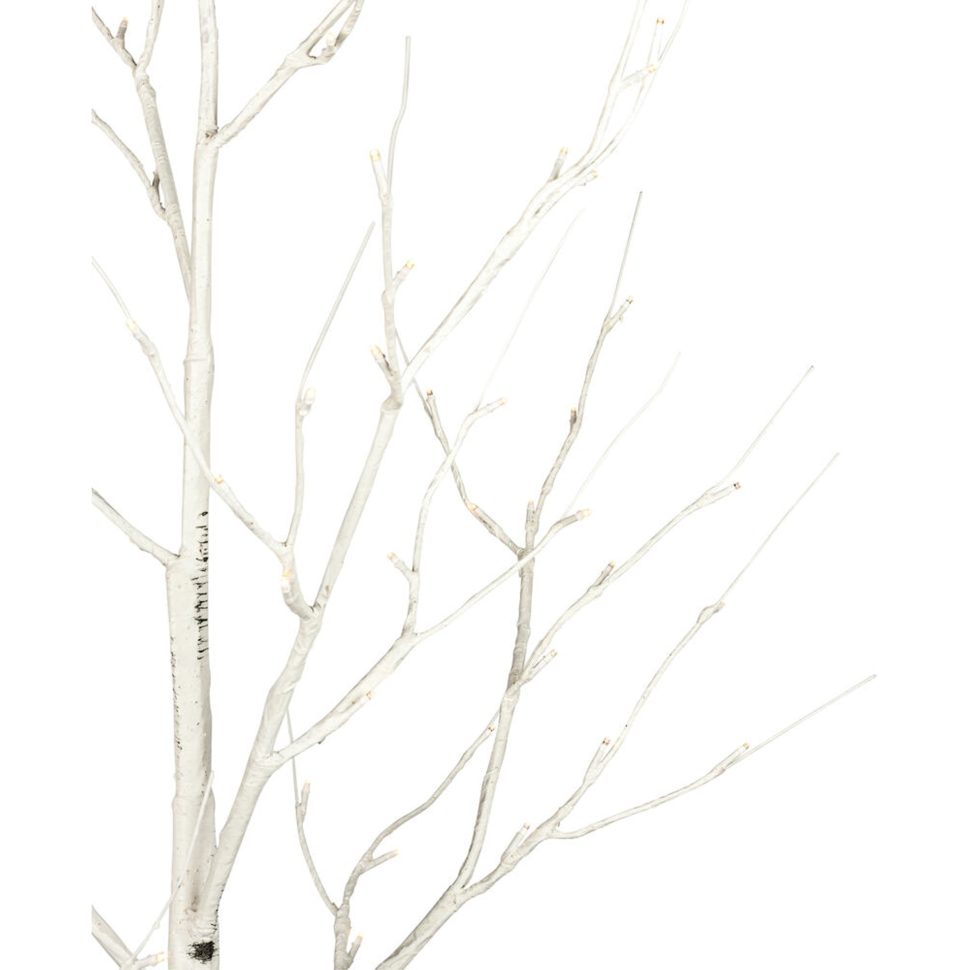 4' White Birch Twig Tree LED 48WW