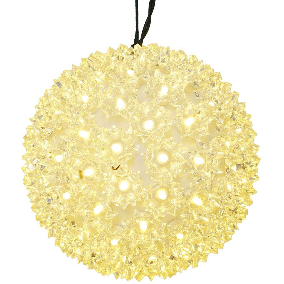 Vickerman 100Lt x 7.5" LED WmWht Starlight Sphere - X120801