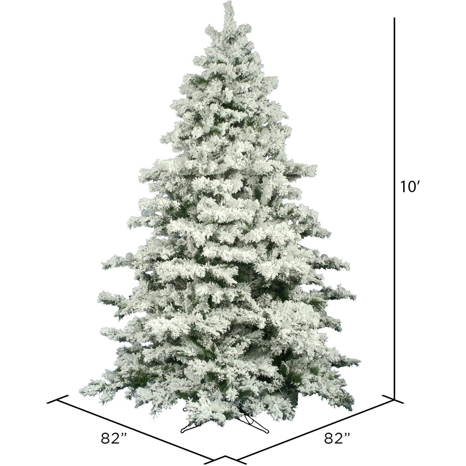 Vickerman 10' x 82" Flocked Alaskan Pine 2883T - A806385