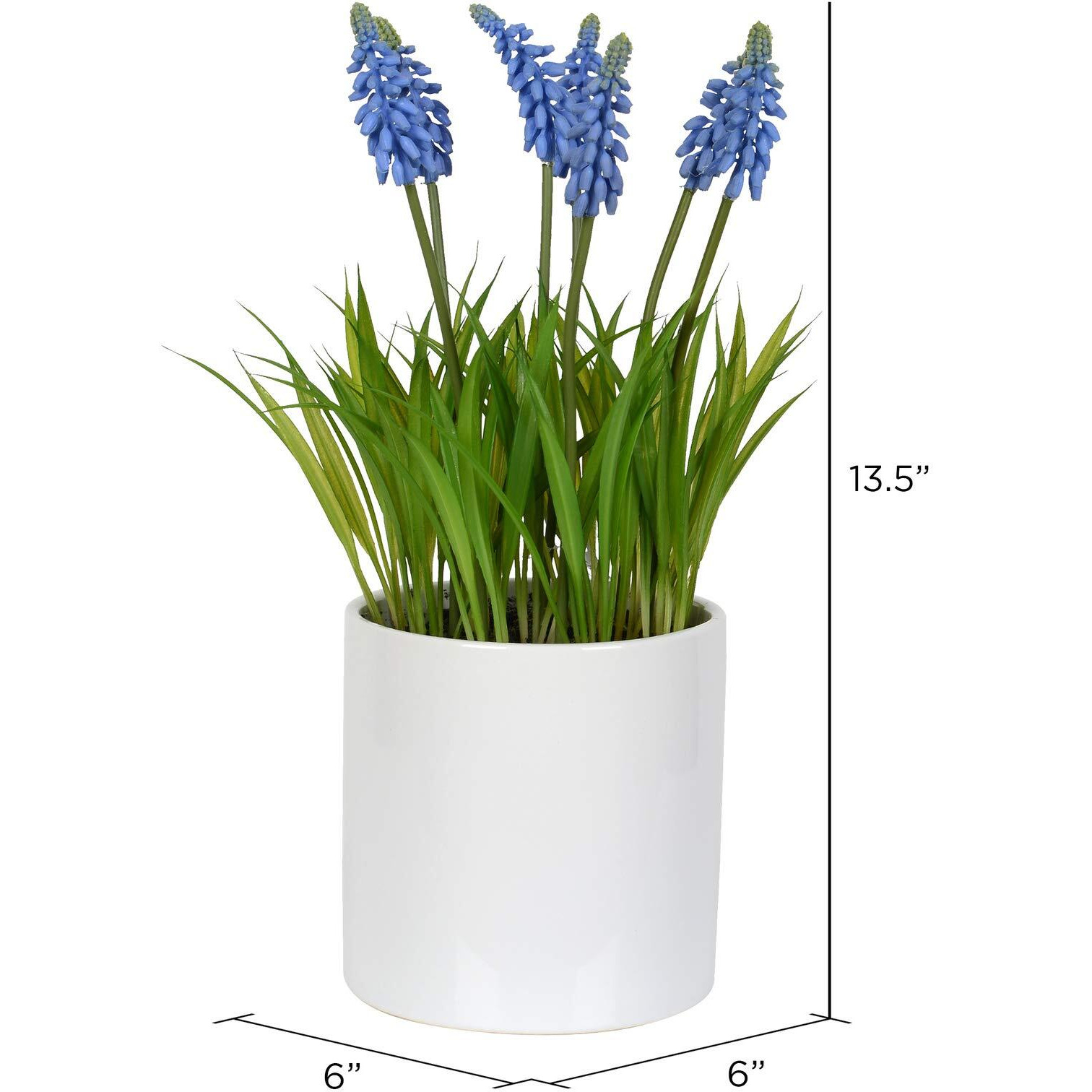 Vickerman 13.5" Hyacinth Flower in Ceramic Pot - FJ180401