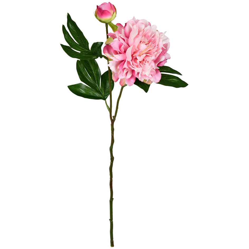 Vickerman 16" Light Pink Peony Spray 6/Pk - FV190975