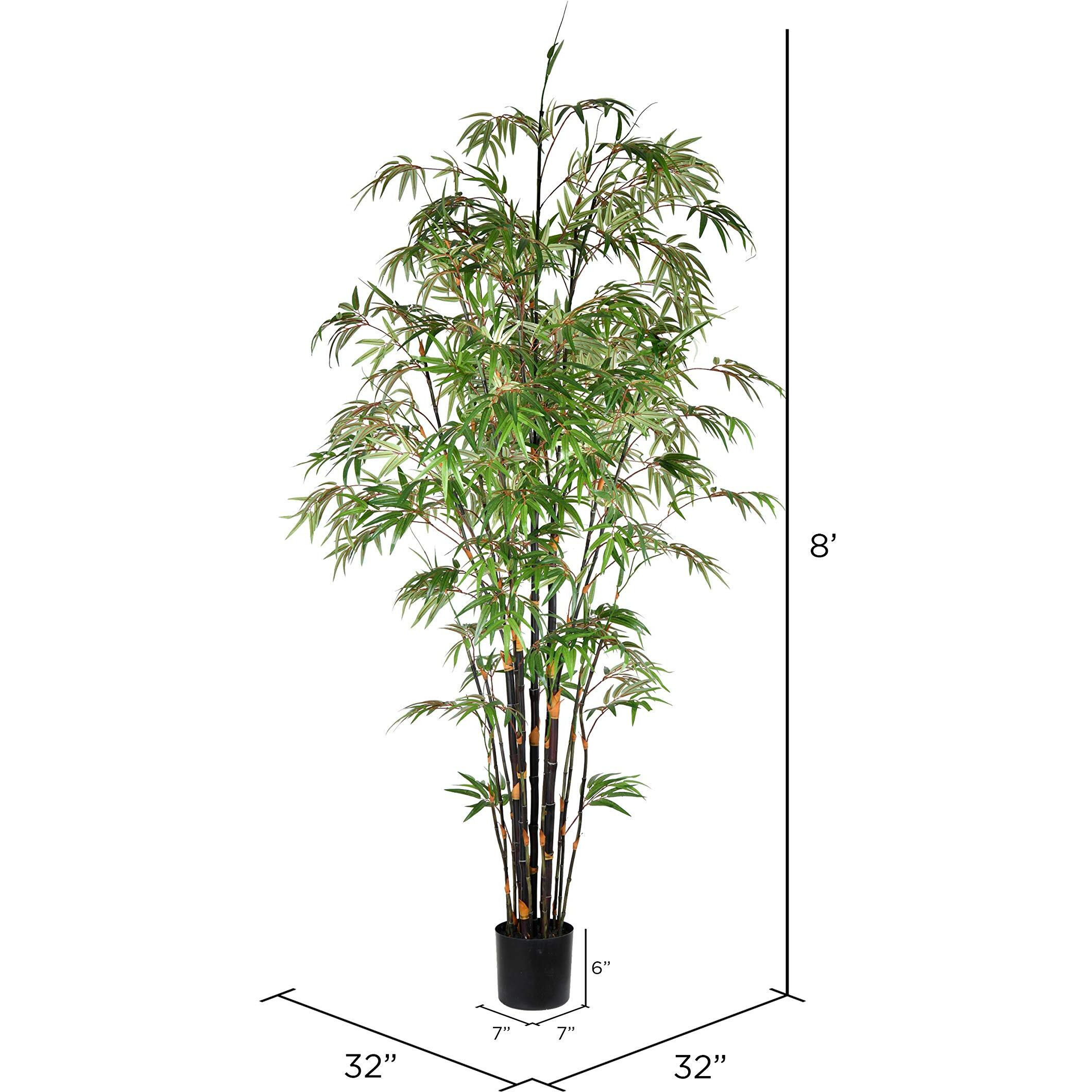 Vickerman 8' Potted Black Japanese Bamboo Tree - TB190180