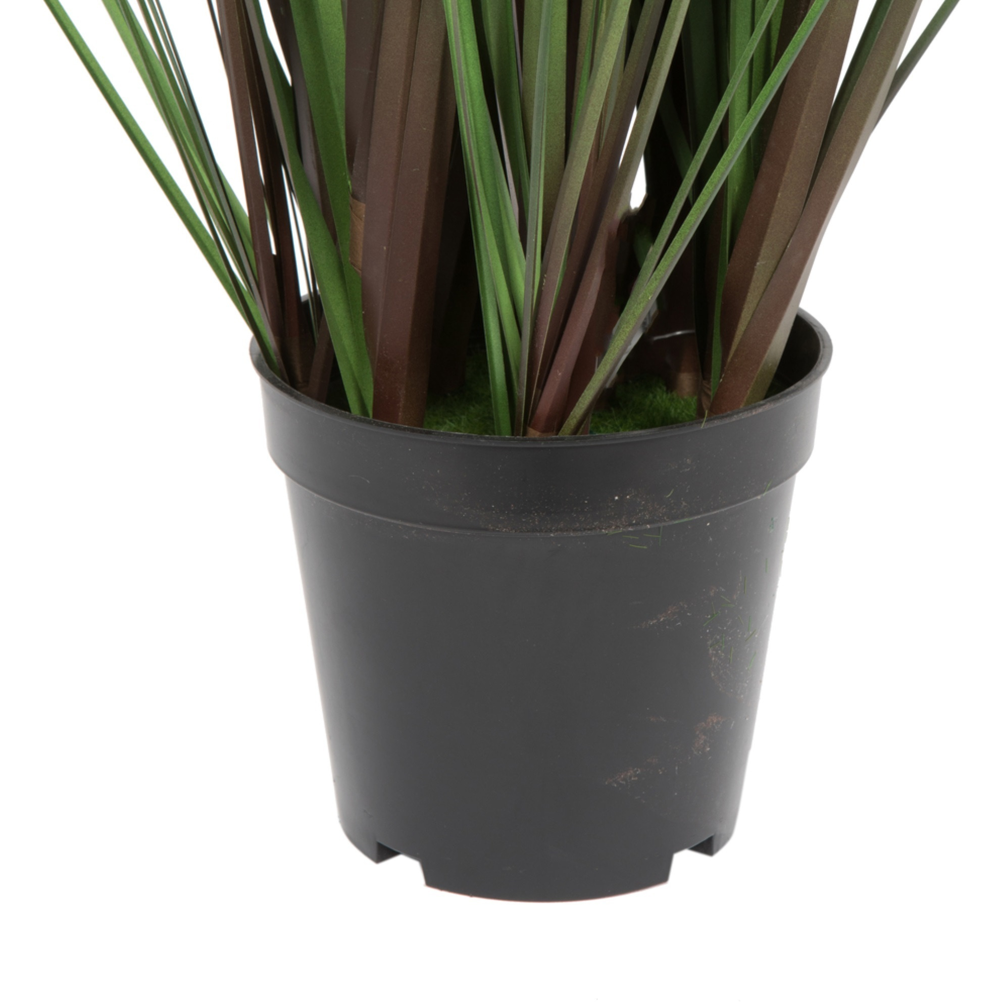 Vickerman 36" Artificial Potted Green Straight Gras and Cattails.