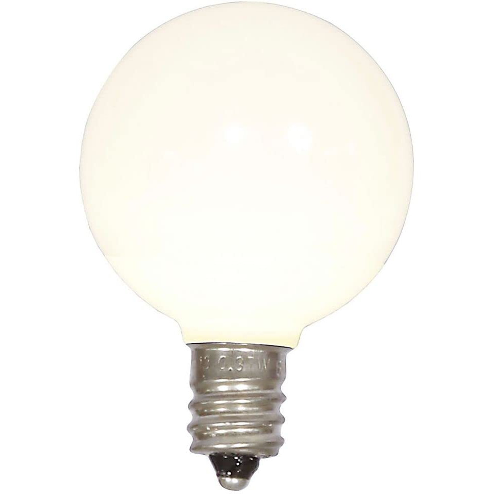 Vickerman G40 WmWht Ceramic LEDBulb E12 .96W 25Bx - XLEDCG41-25