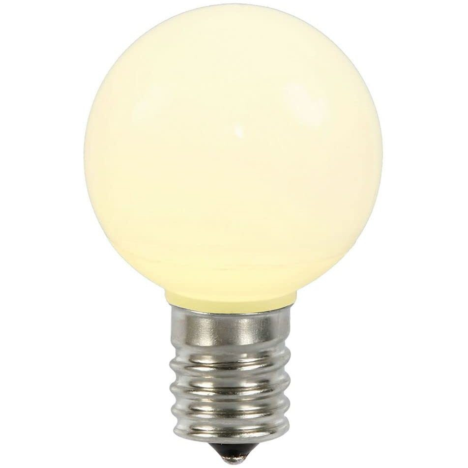 Vickerman G50 WmWht Ceramic LEDBulb E17 .96W 25Bx - XLEDCG51-25