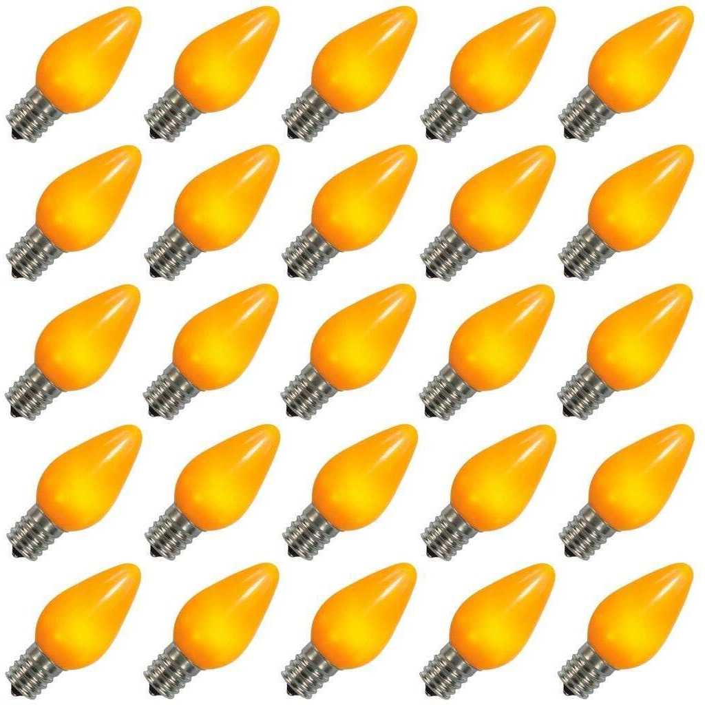 Vickerman C7 Ceramic LED Yellow Bulb 25/Box - XLEDSC77-25