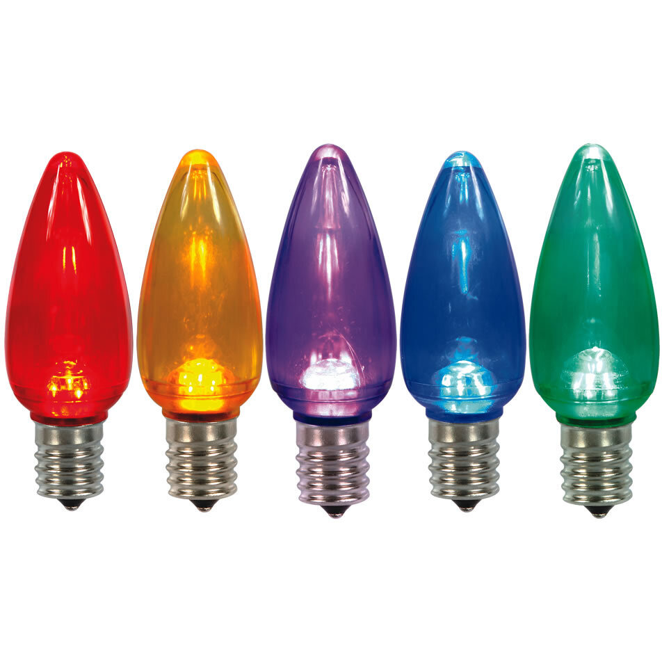 Vickerman C9 Multi Twinkle TranspLED Bulb 25/Box - XLEDTC90T-25