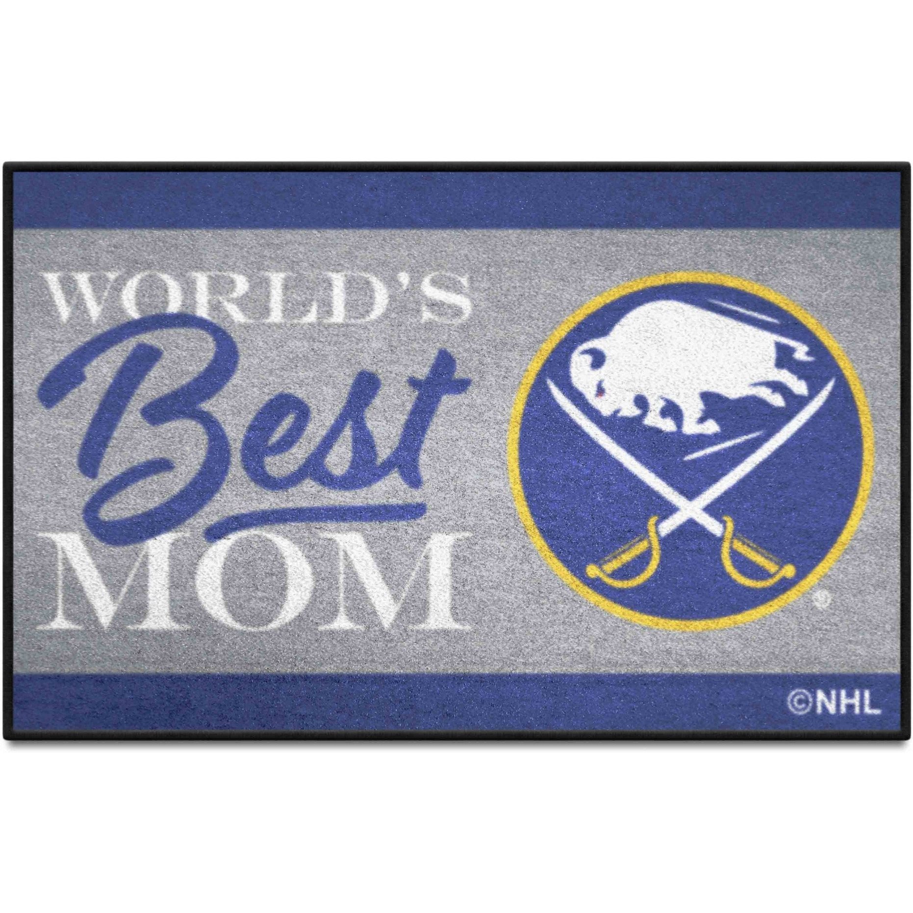 Buffalo Sabres World's Best Mom Starter Mat Accent Rug - 19in. x 30in.