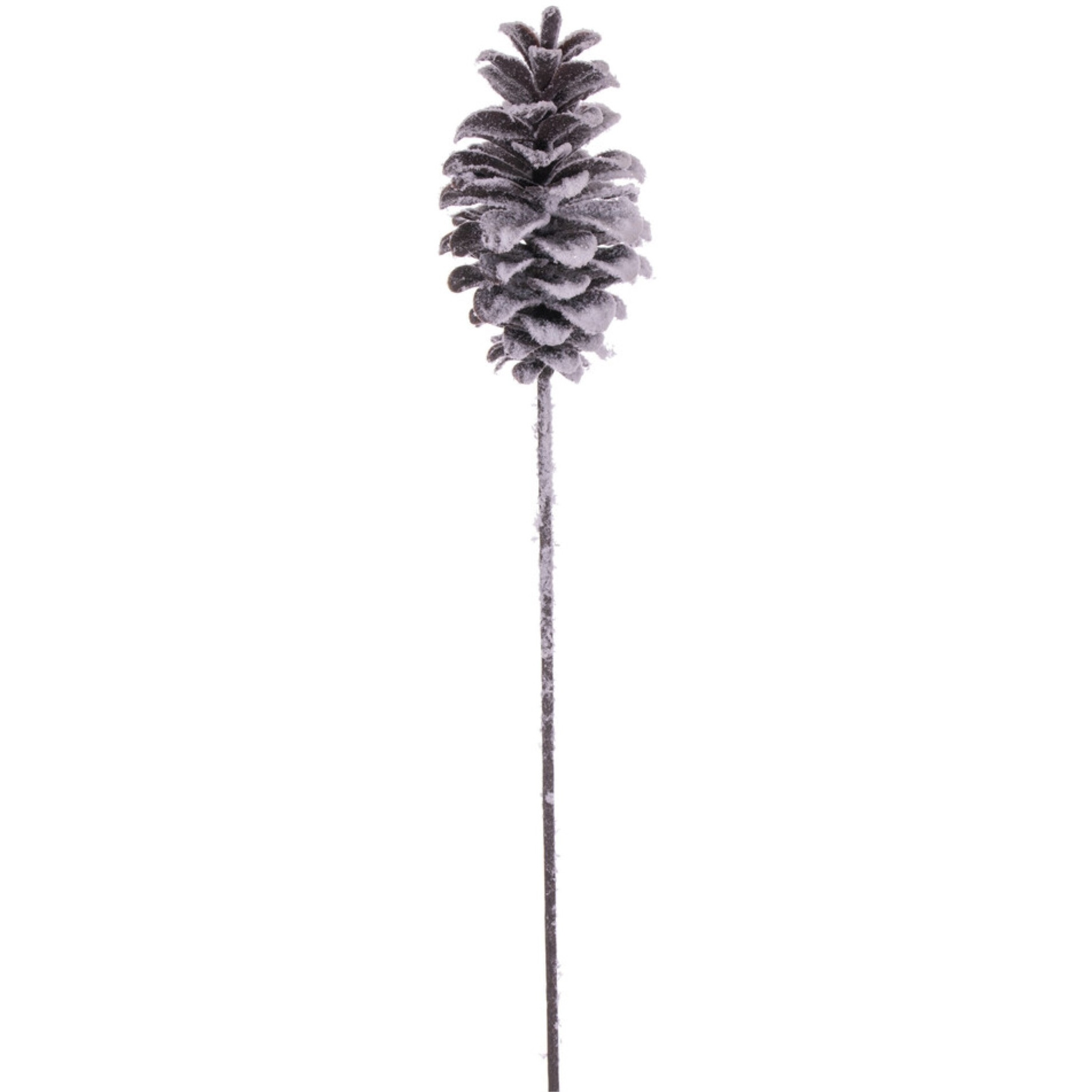 Vickerman 31" Grand Glitter Artificial Snow Pinecone Stem 2 per bag.