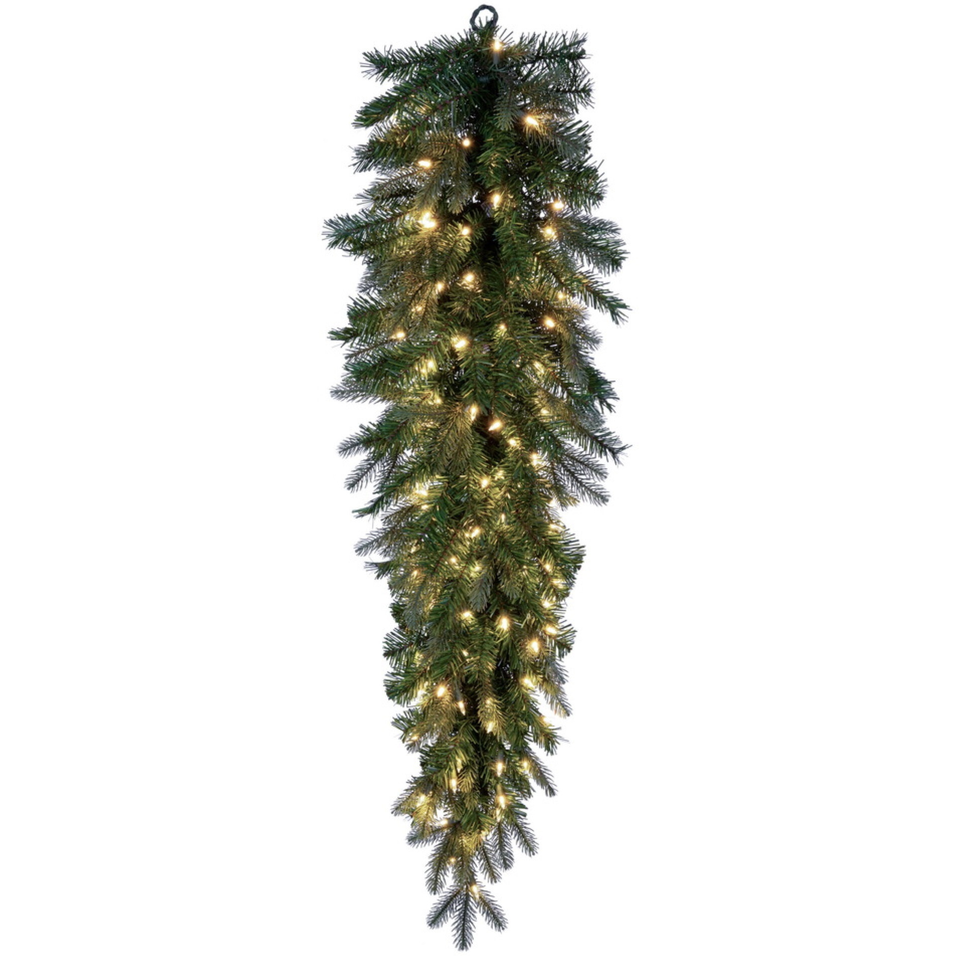 Vickerman 48" Douglas Fir Artificial Pre-Lit Teardrop Dura-Lit Warm White LED Mini Lights.