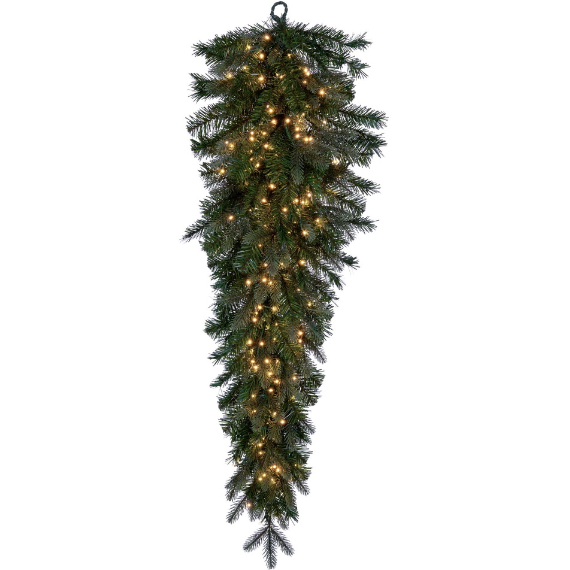 Vickerman 48" Douglas Fir Artificial Pre-Lit Teardrop Warm White 3mm Low Voltage LED Wide Angle Lights.