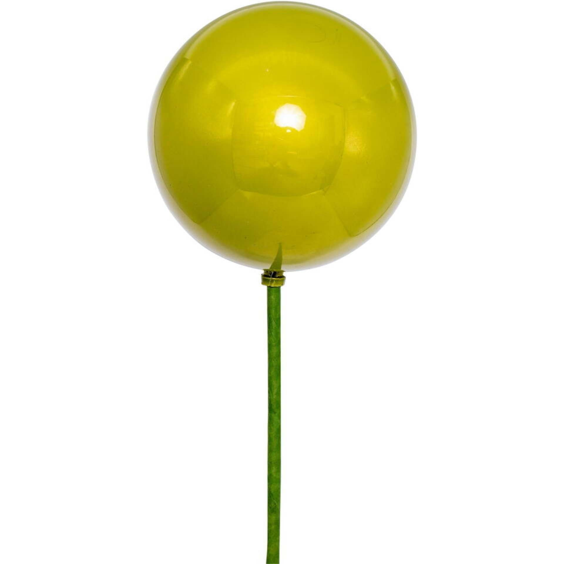 Vickerman 4" x 18" Lime Pearl Ball Ornament Stick 6 per bag.