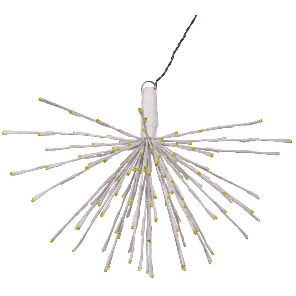 Vickerman 160Lt x 24" White Starburst Yellow 5mm LED Lights.