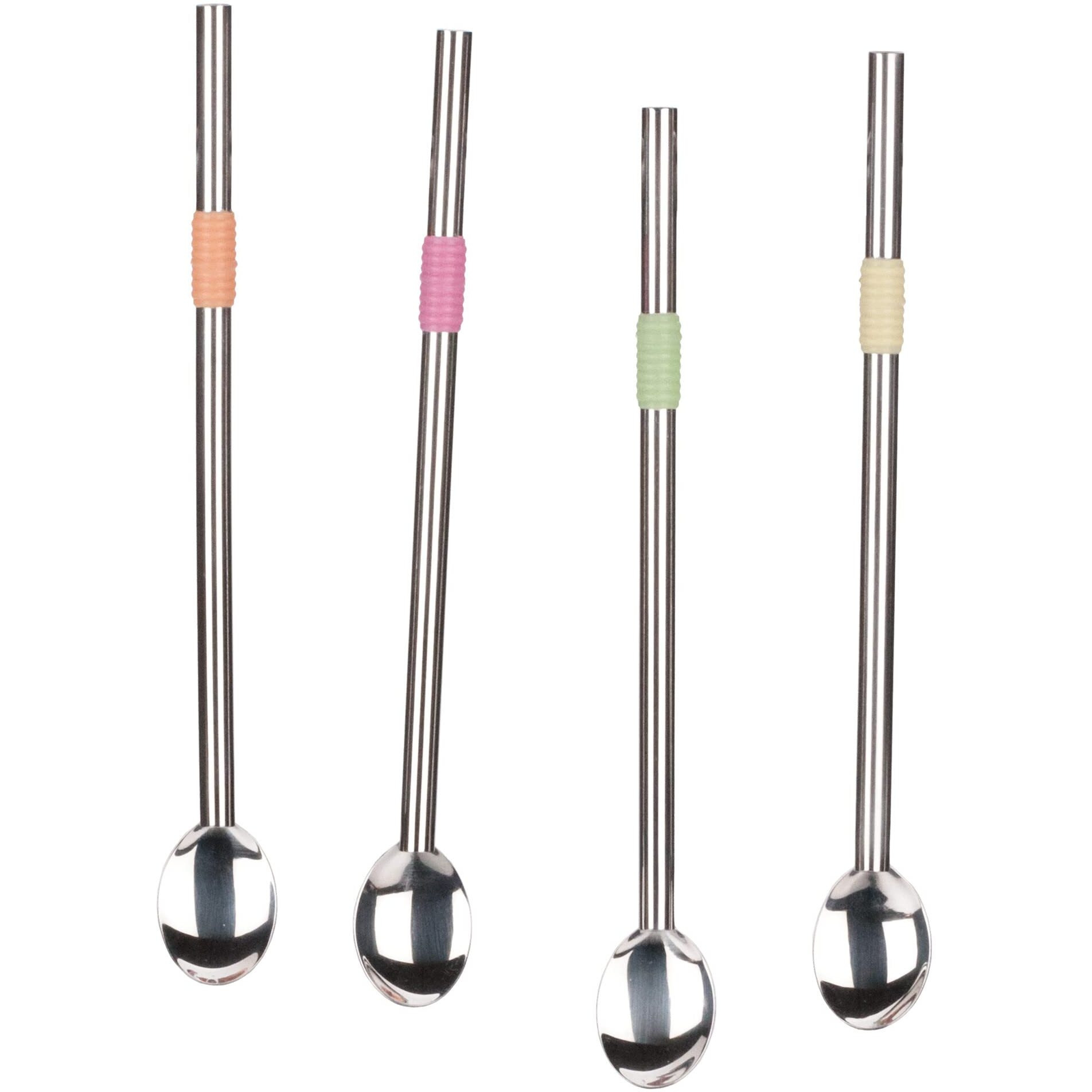 8.5IN SPOON STRAW SET OF 4