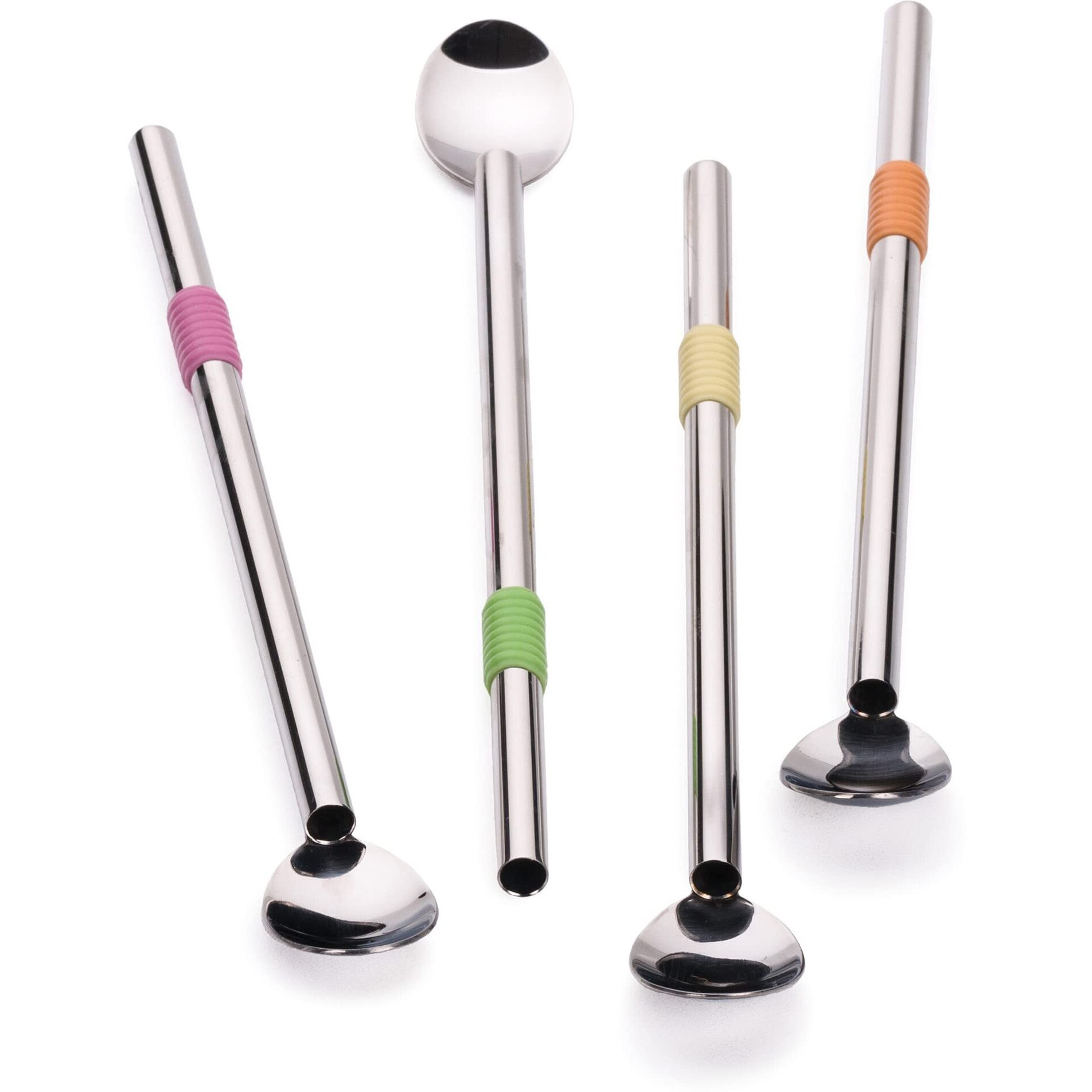 8.5IN SPOON STRAW SET OF 4