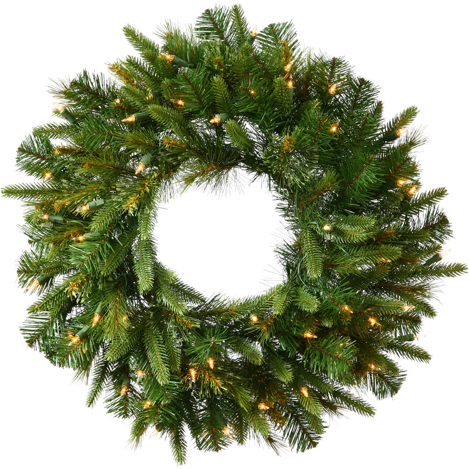 Vickerman 36" Cashmere Wreath LED100WmWht - A118337LED