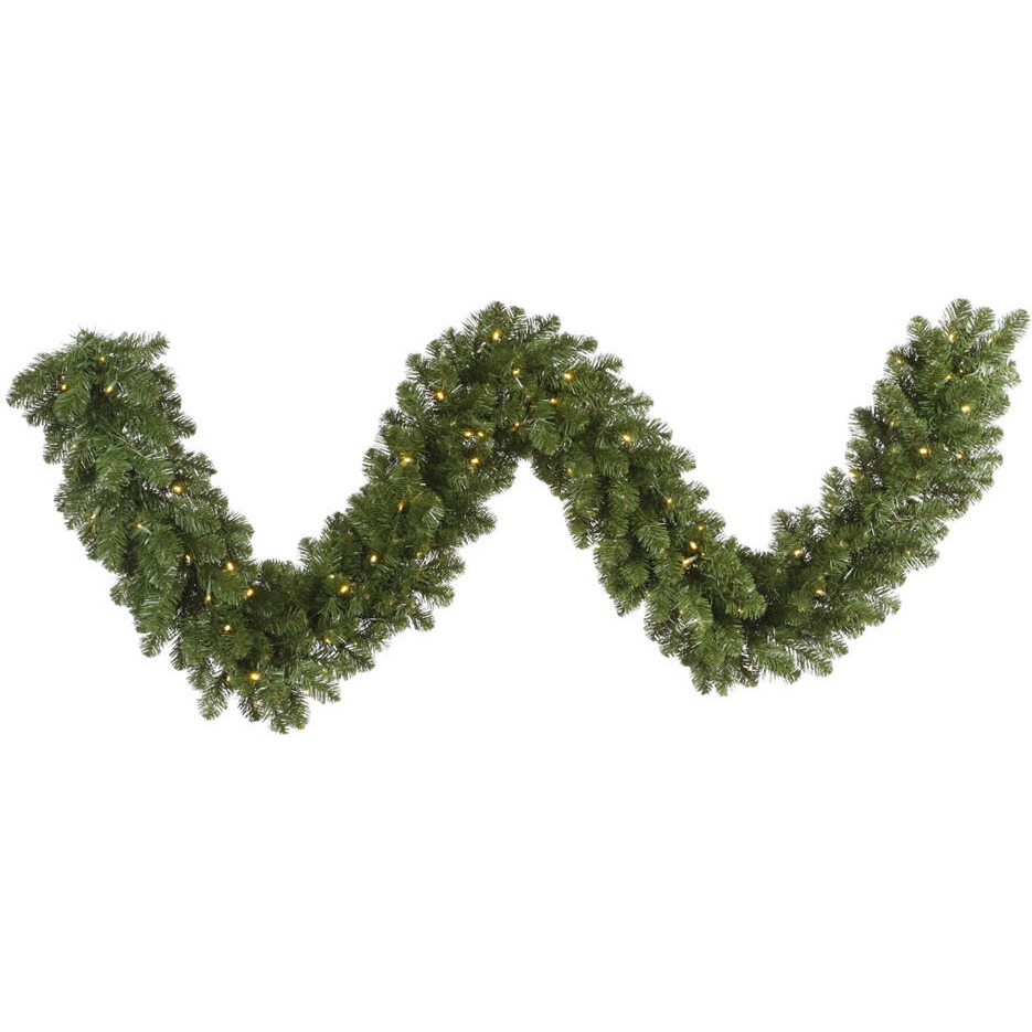 Vickerman 25' x 18" Grand Teton Garland 300WmWhLED - G125521LED