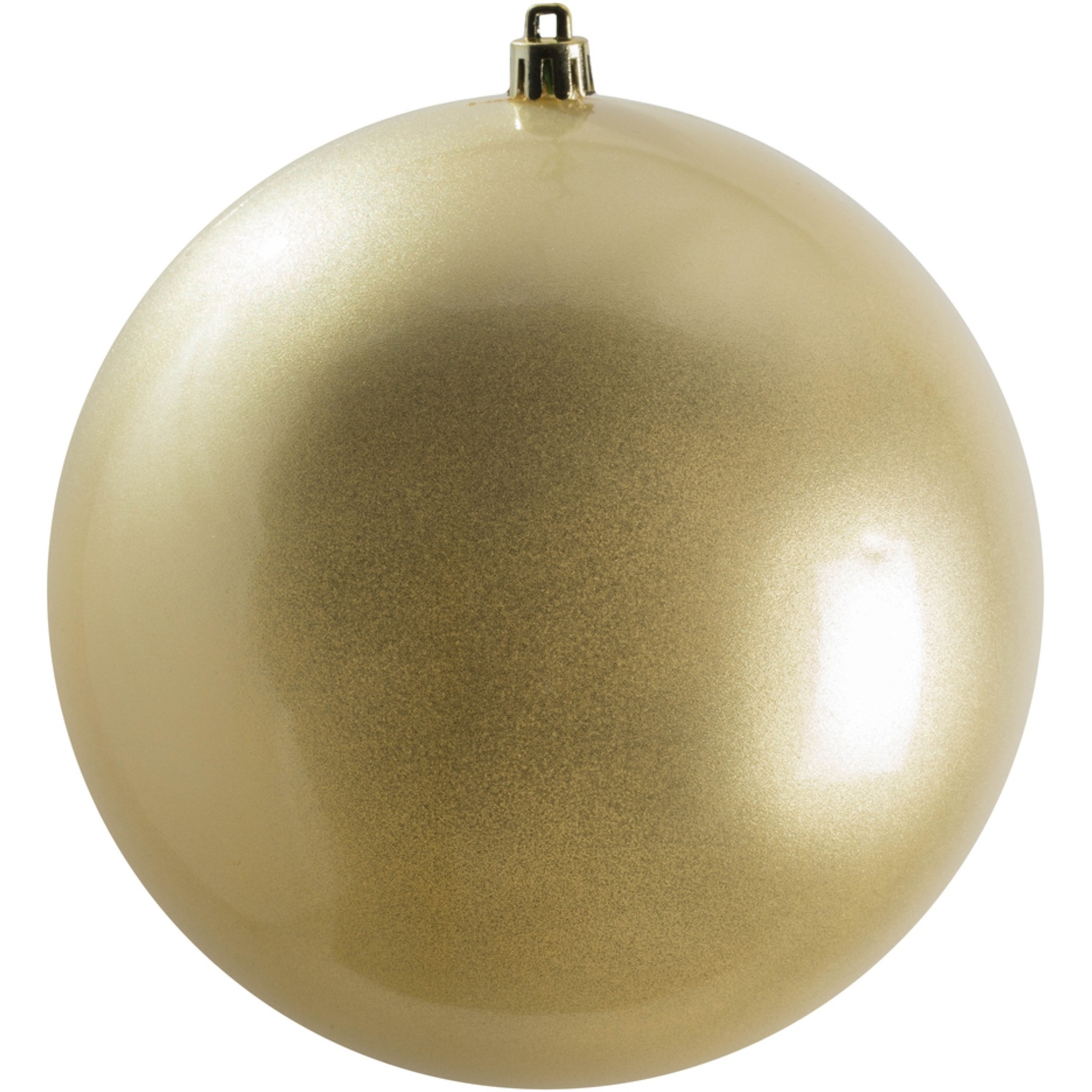 Vickerman 6" Champagne Candy Ball UV Drilled 4/Bag - N591538DCV