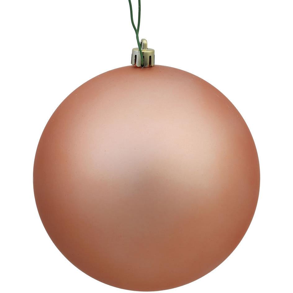 Vickerman 6" Rose Gold Matte Ball UV Drilled 4/Bg - N591558DMV